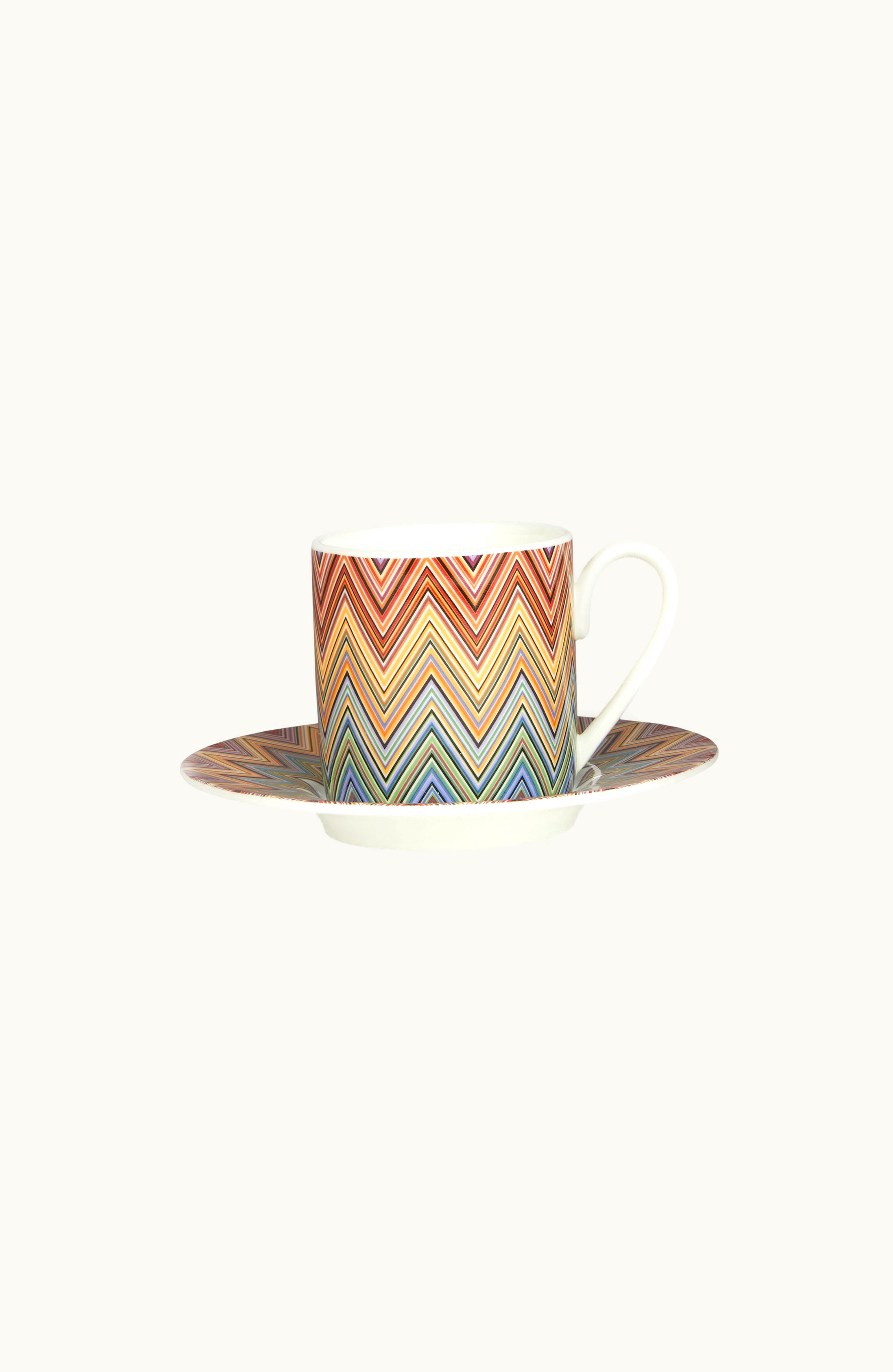 Missoni Missoni Jarris Set Of 6 Coffee Cups & Saucers Red