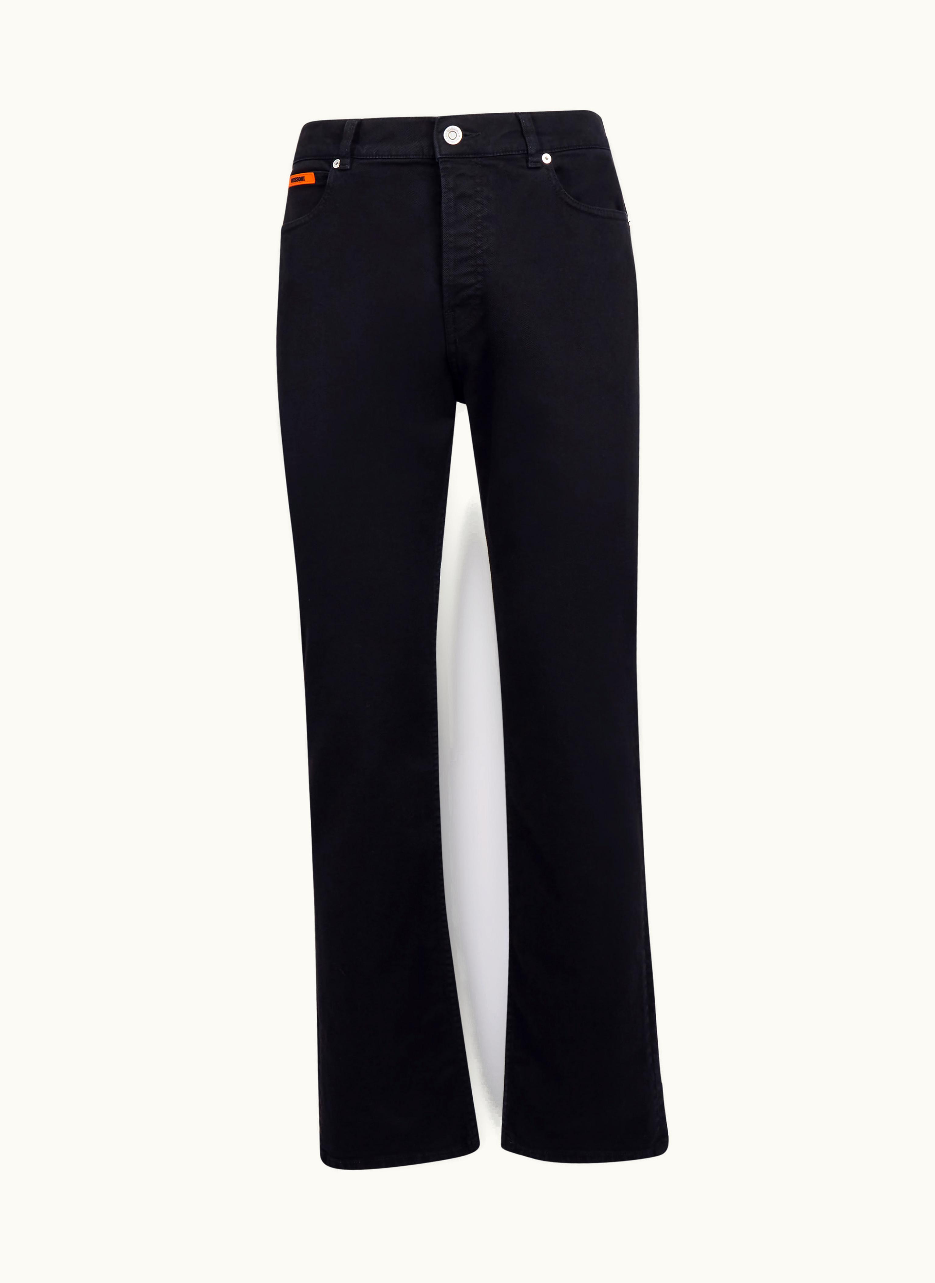 Missoni Missoni Denim five-pocket Trousers With Chevron Inserts Black