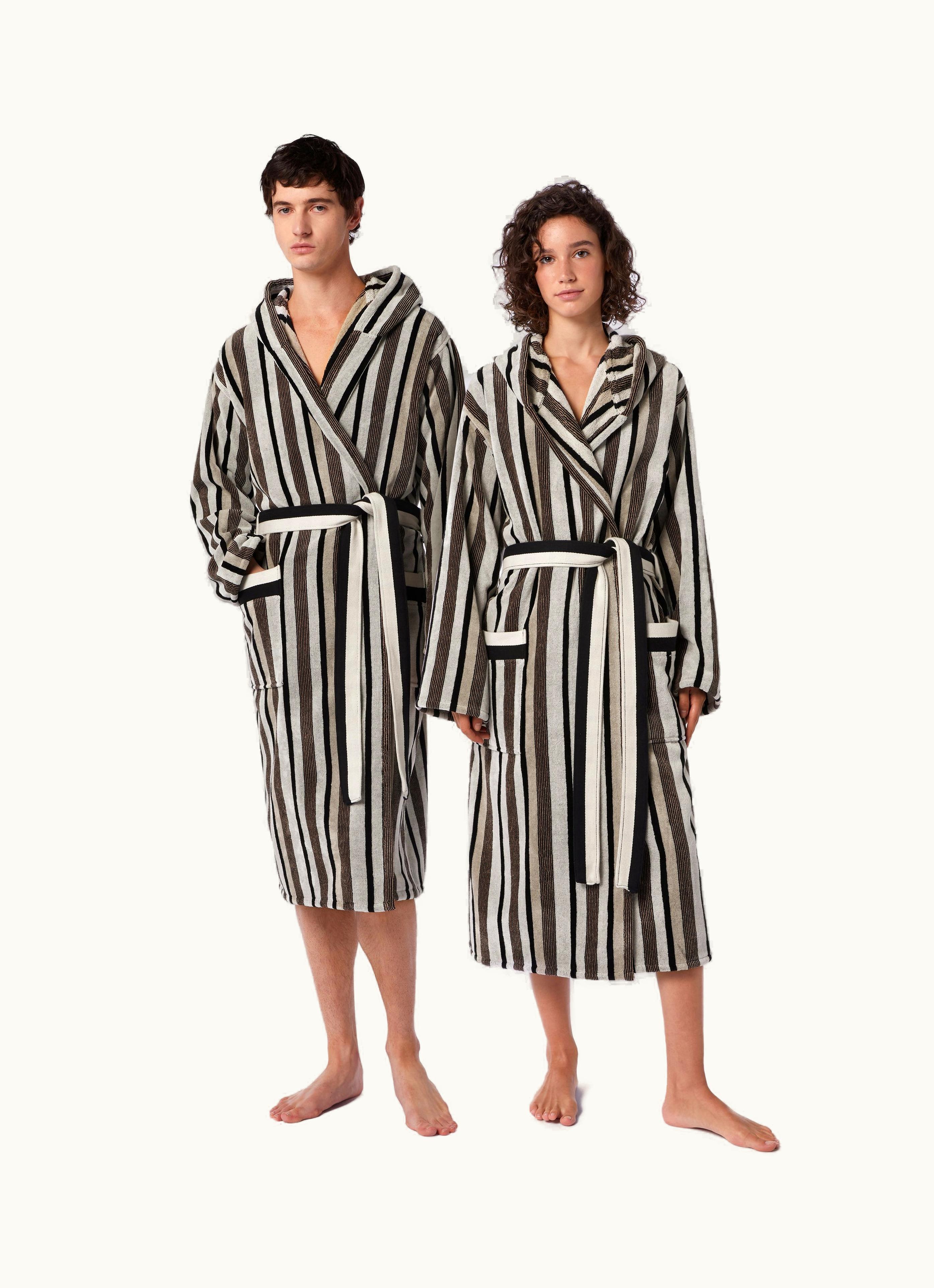 Missoni Missoni Craig Hooded Bathrobe Black & White