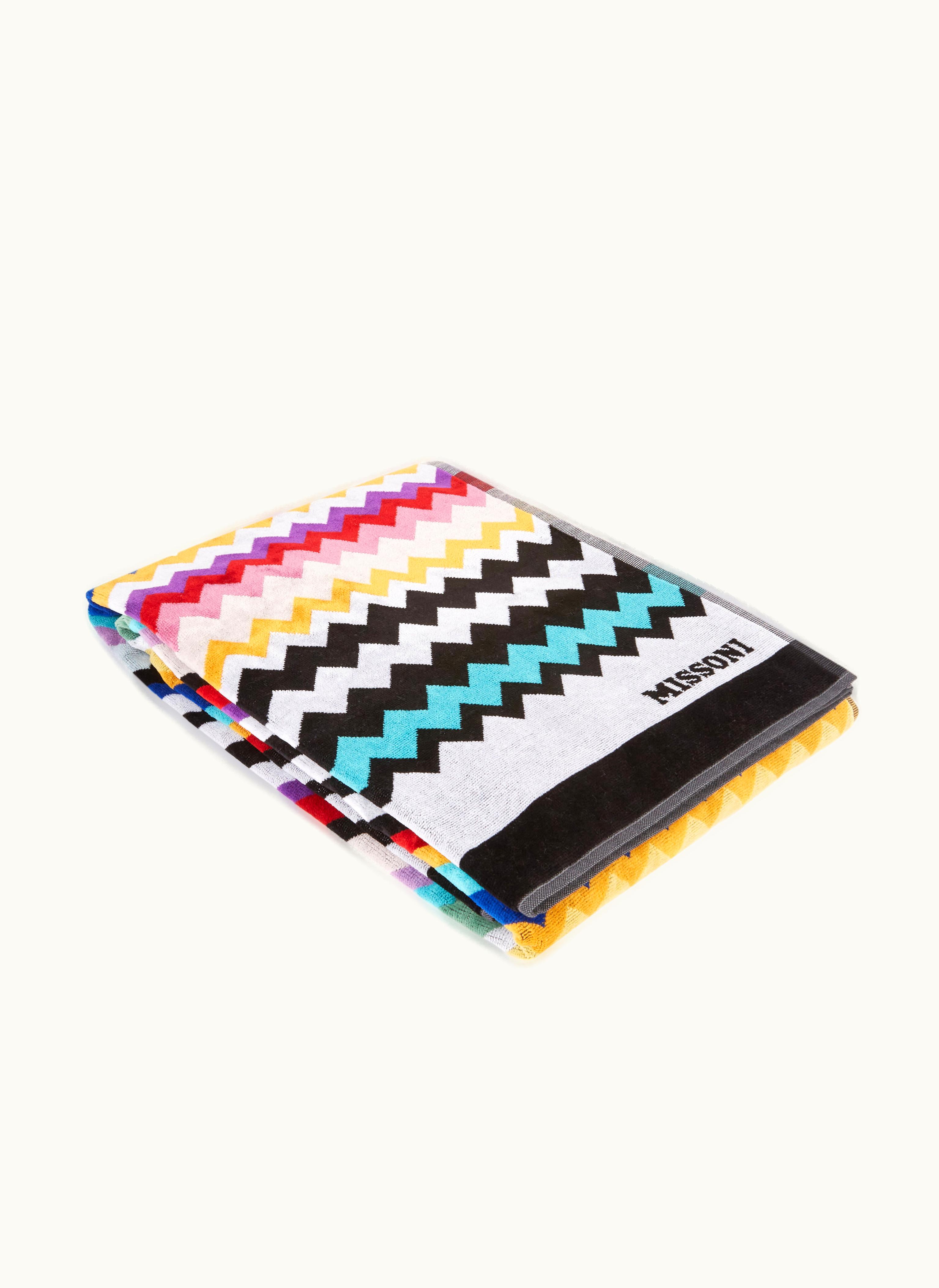 Missoni Missoni Cyrus 100x180 CM Cotton Terry Chevron Beach Towel Multicoloured