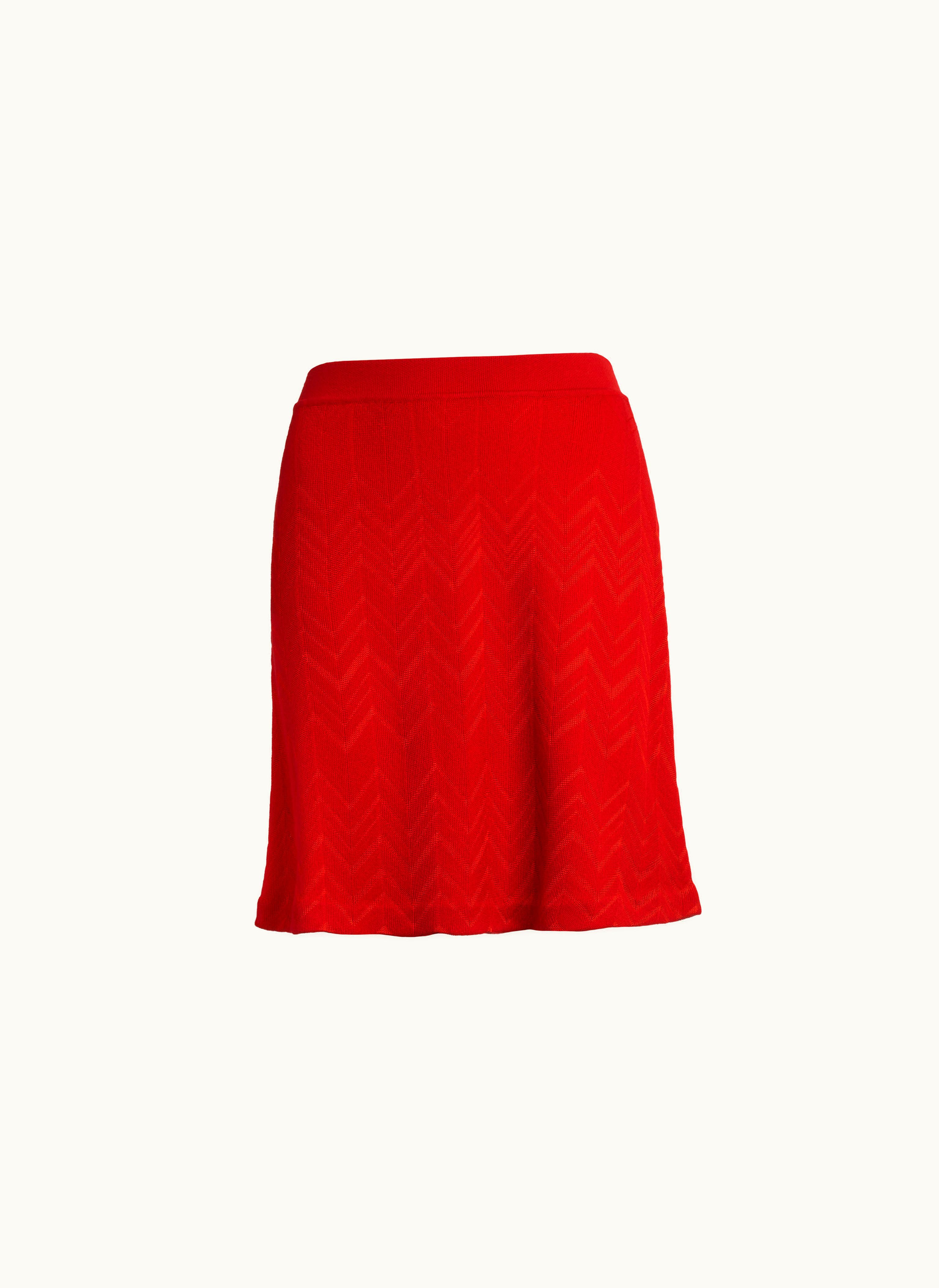 Missoni Missoni Wool And Viscose Chevron English-ribbed Skirt Black