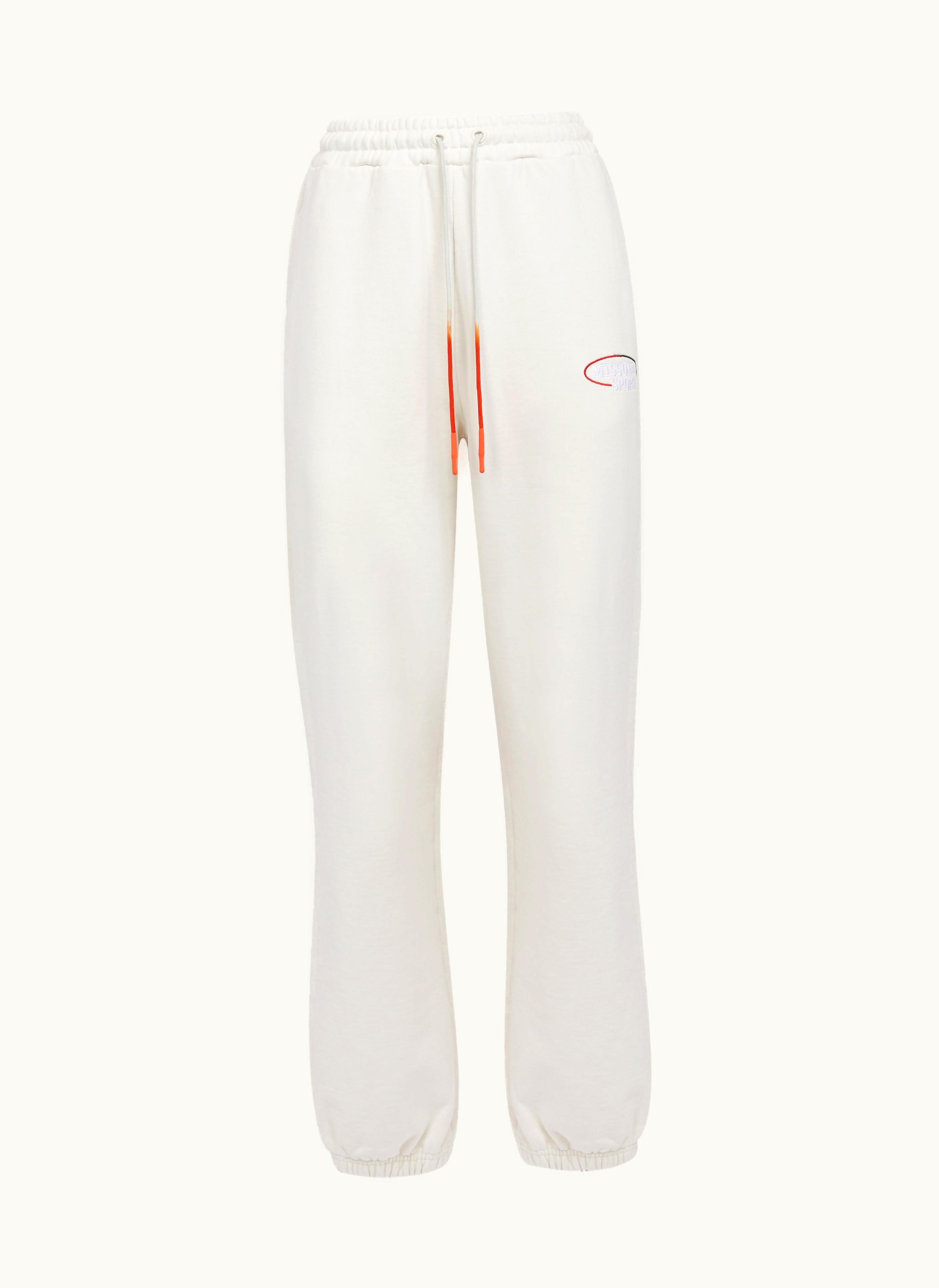 Missoni Missoni Cotton Blend Joggers With Logo Rust