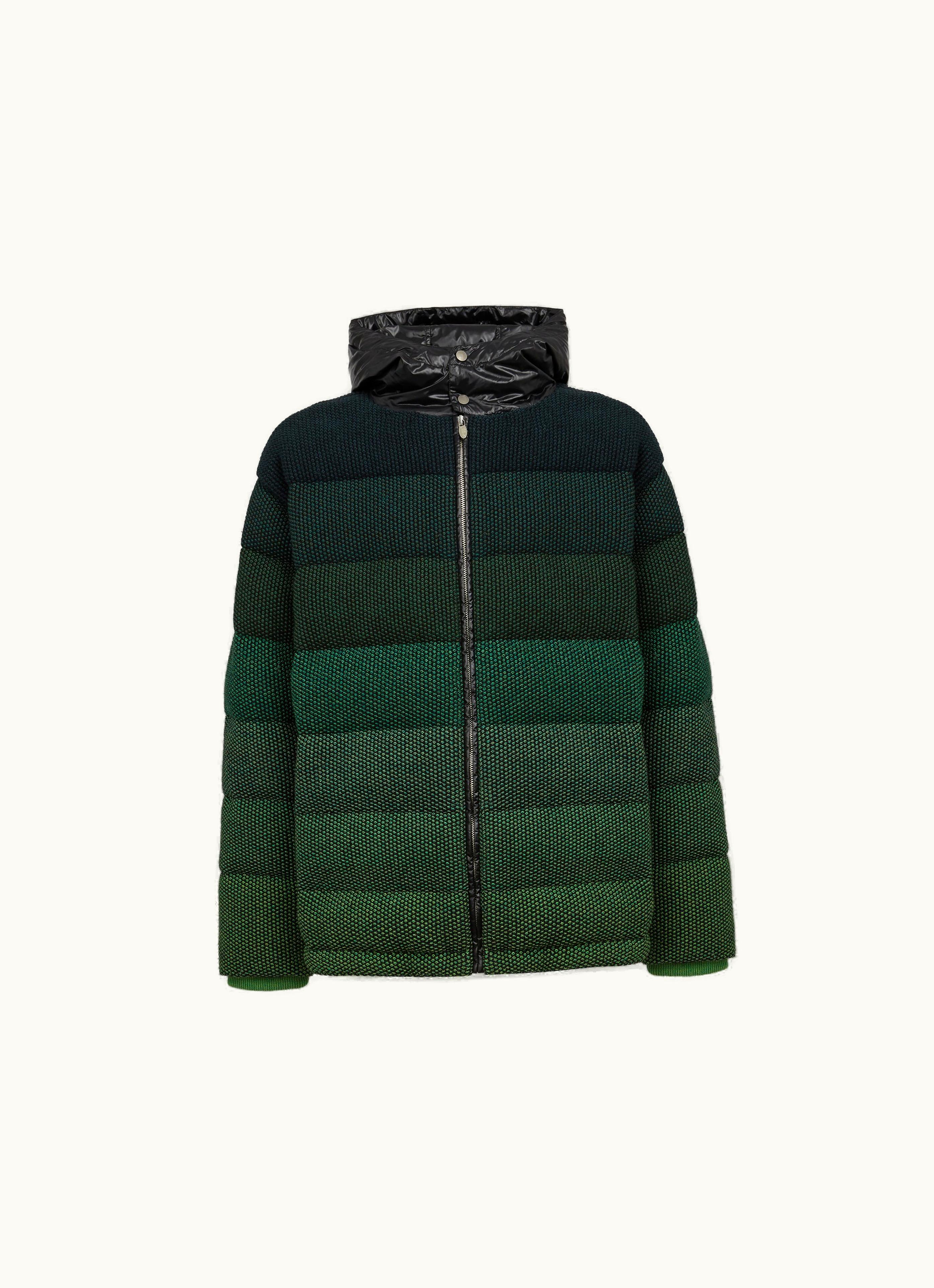 Missoni Missoni Dégradé Padded Bomber Jacket Black & Blue