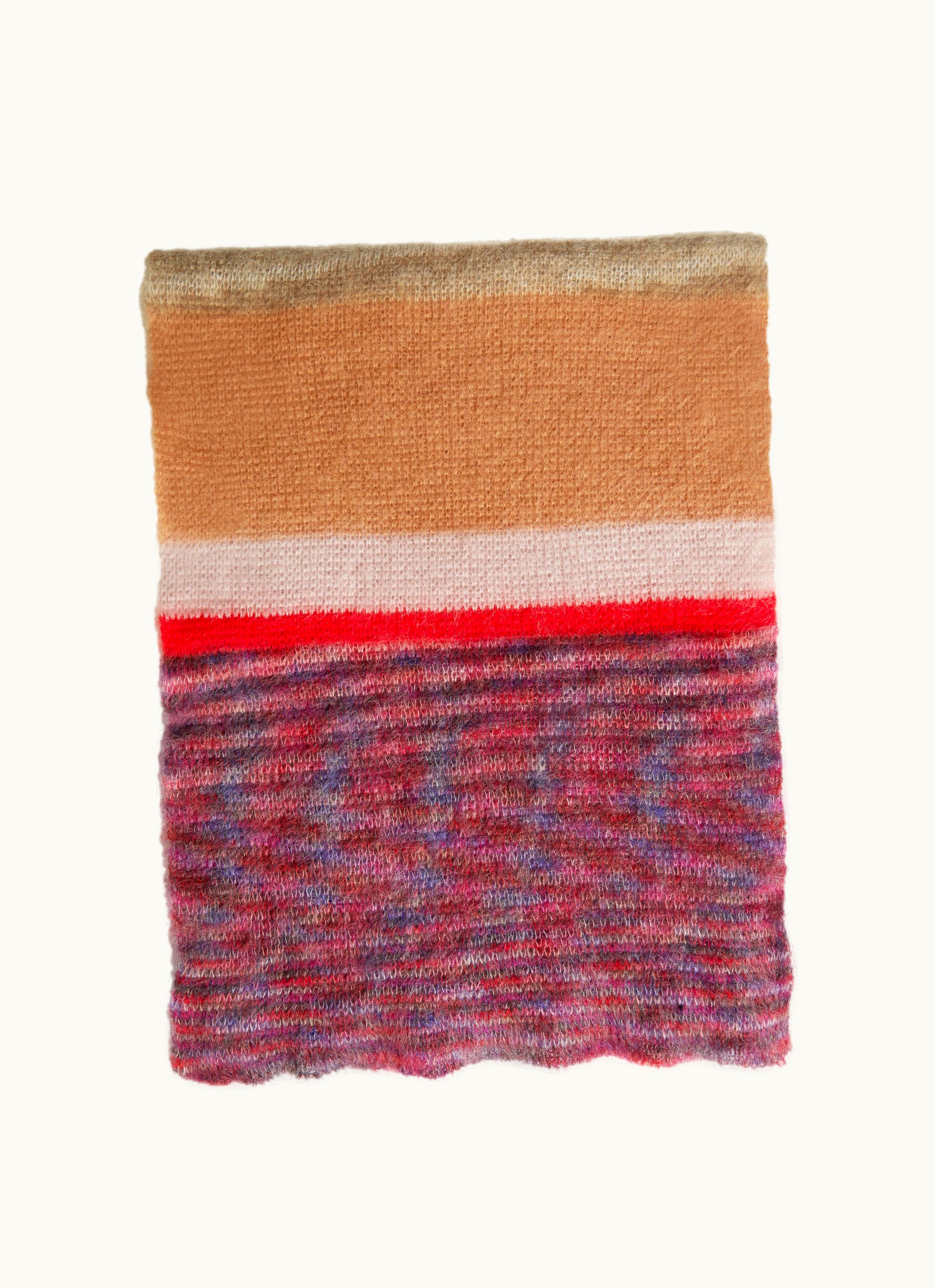 Missoni Missoni Striped Mohair Blend Scarf Multicoloured Multicoloured