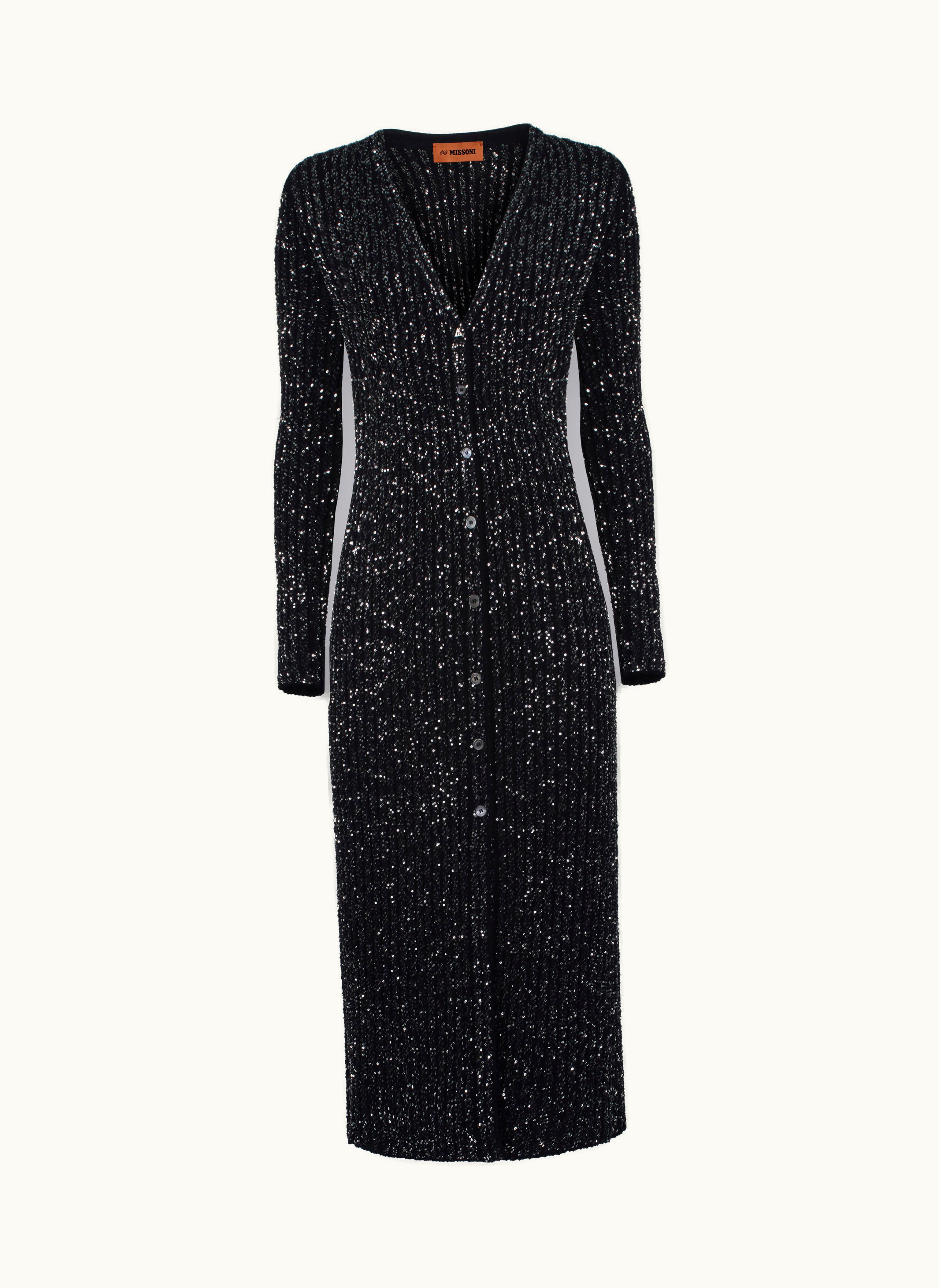 Missoni Missoni Viscose Blend Cardigan With Sequins Black