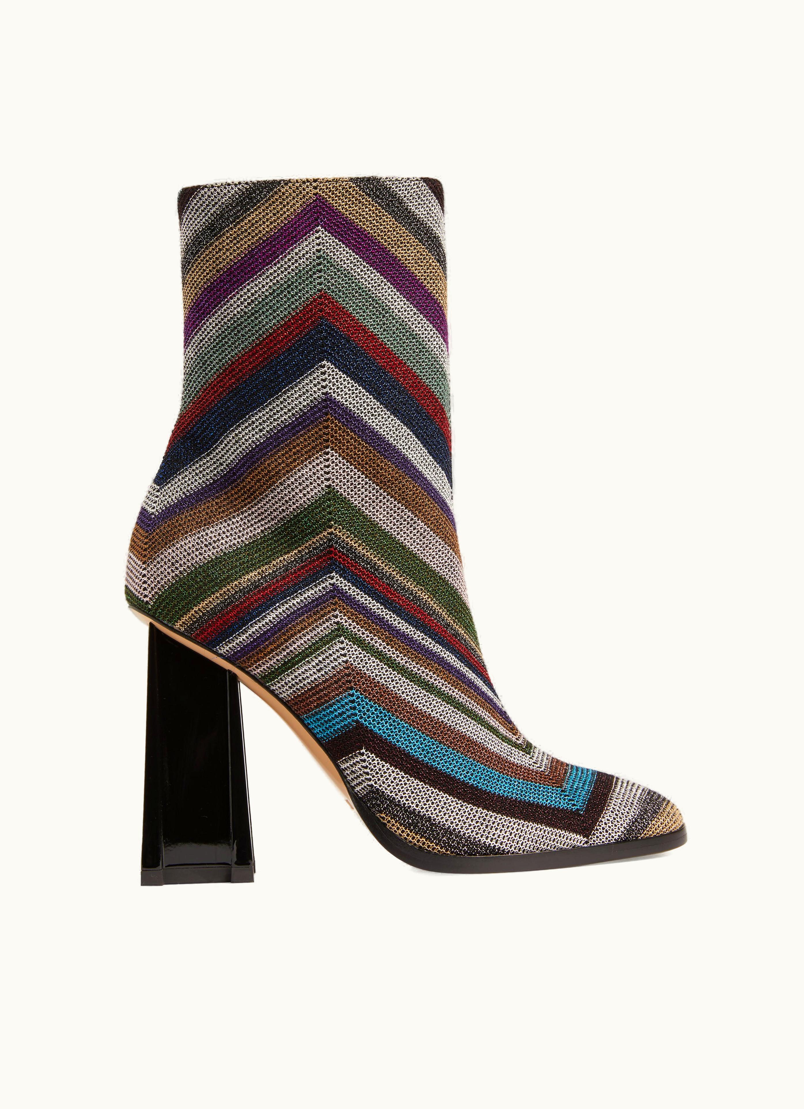 Missoni Missoni Fabric Ankle Boots With Lurex Multicoloured