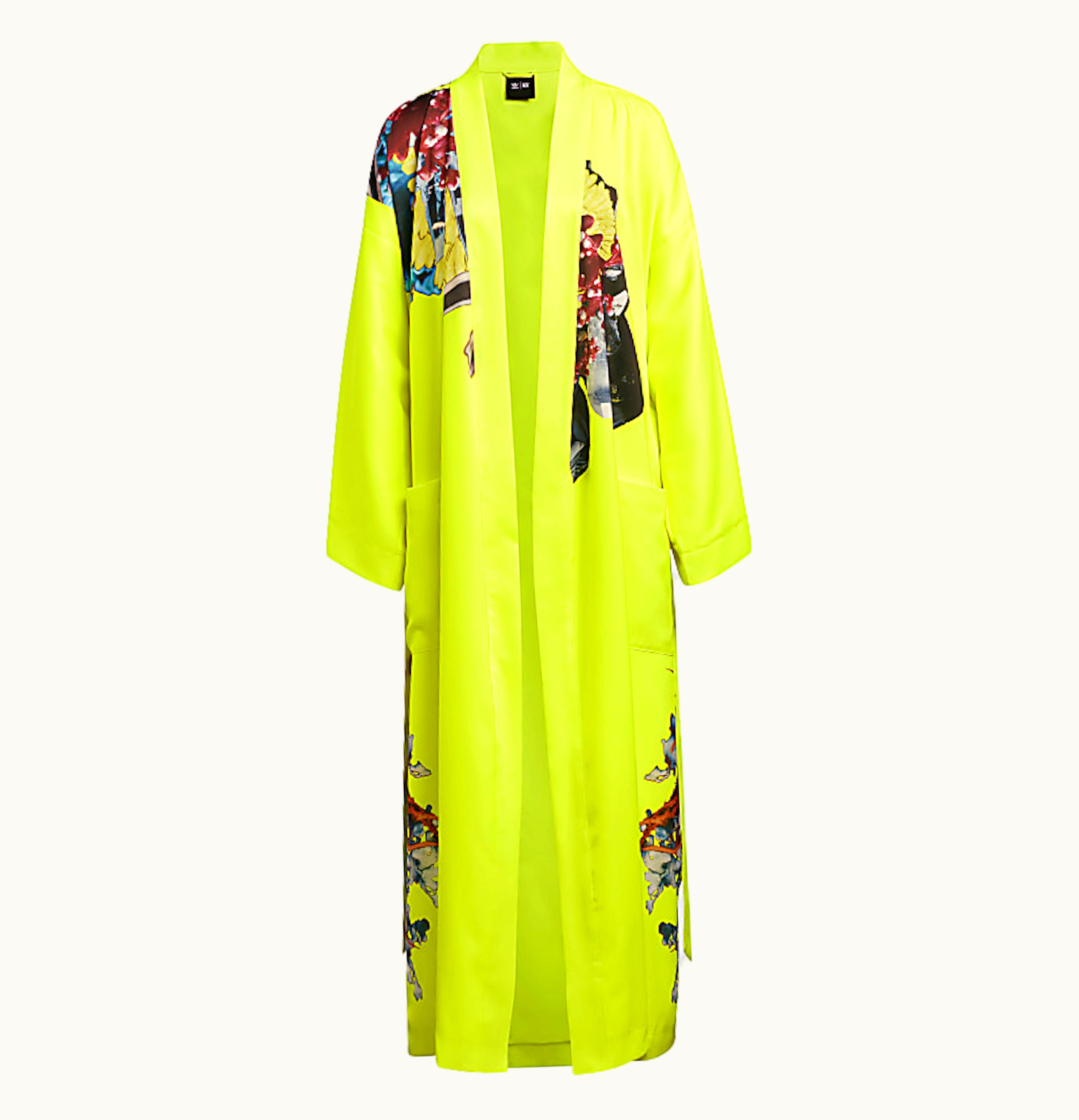 Adidas adidas Ivy Park Printed Satin Robe All Gender Solar Yellow