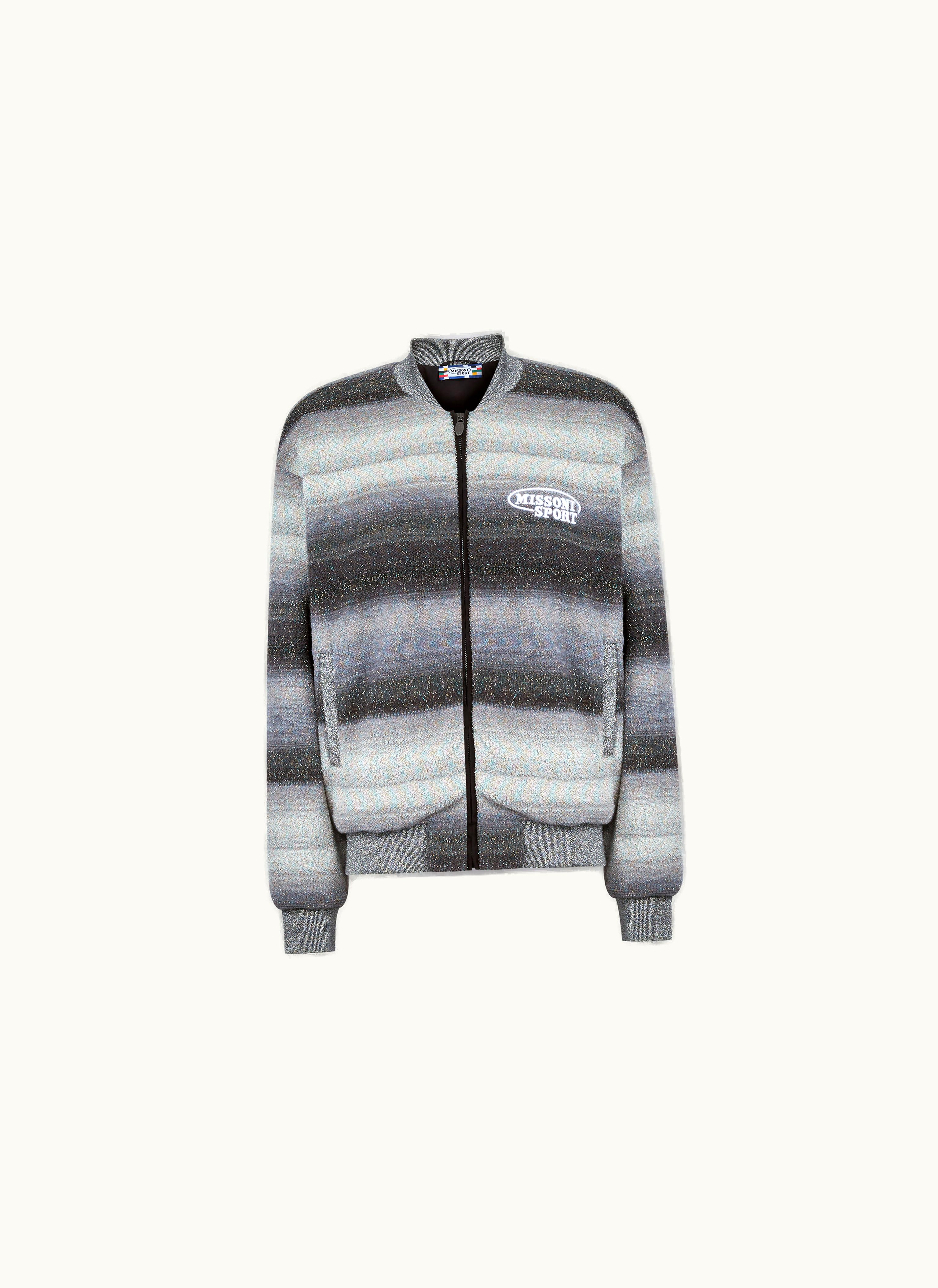 Missoni Missoni Wool And Cotton Blend Bomber Jacket With Lurex Multicoloured