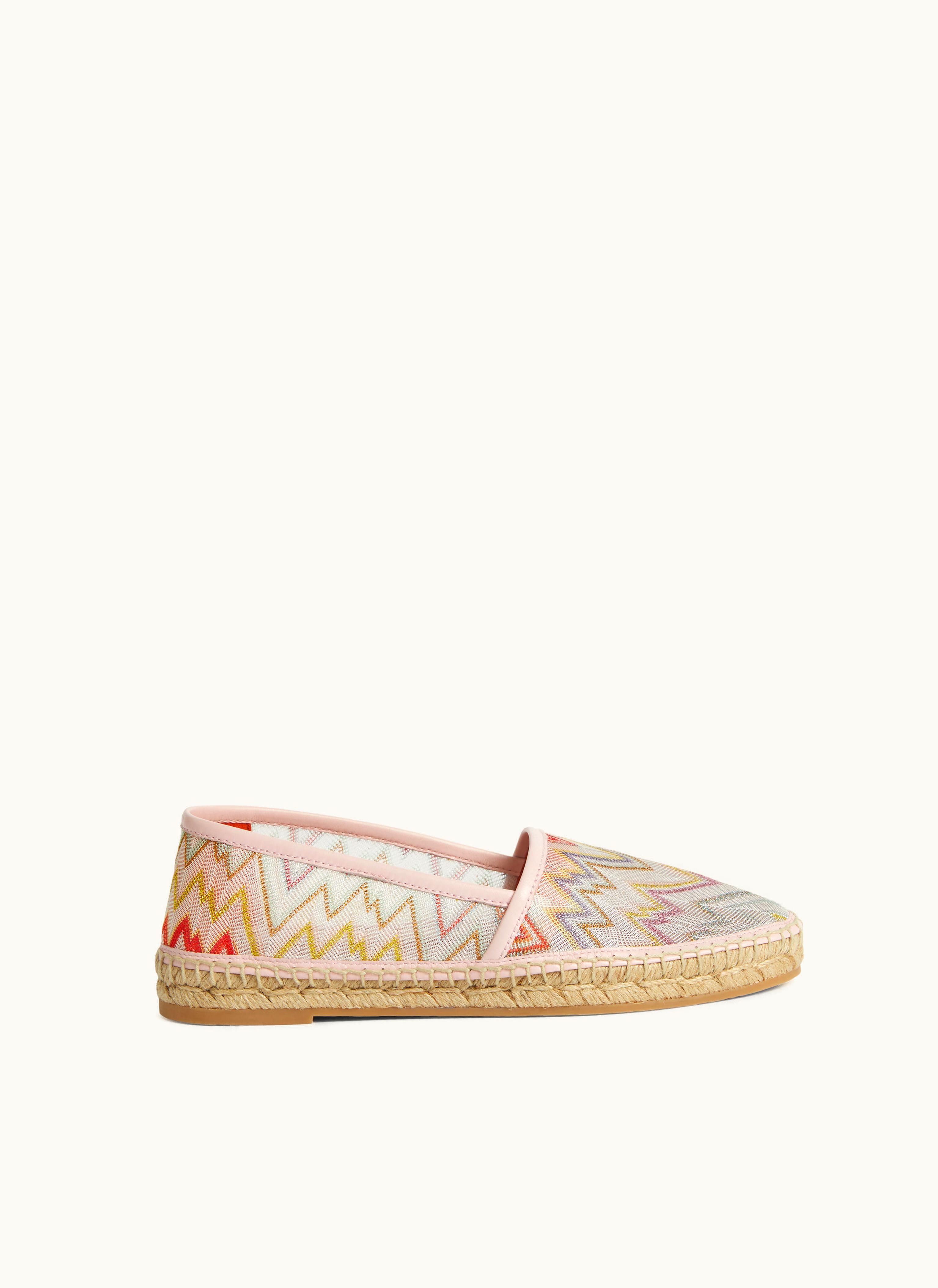 Missoni Missoni Flat Espadrilles With lace-effect Knitted Upper With Lamé Multicoloured
