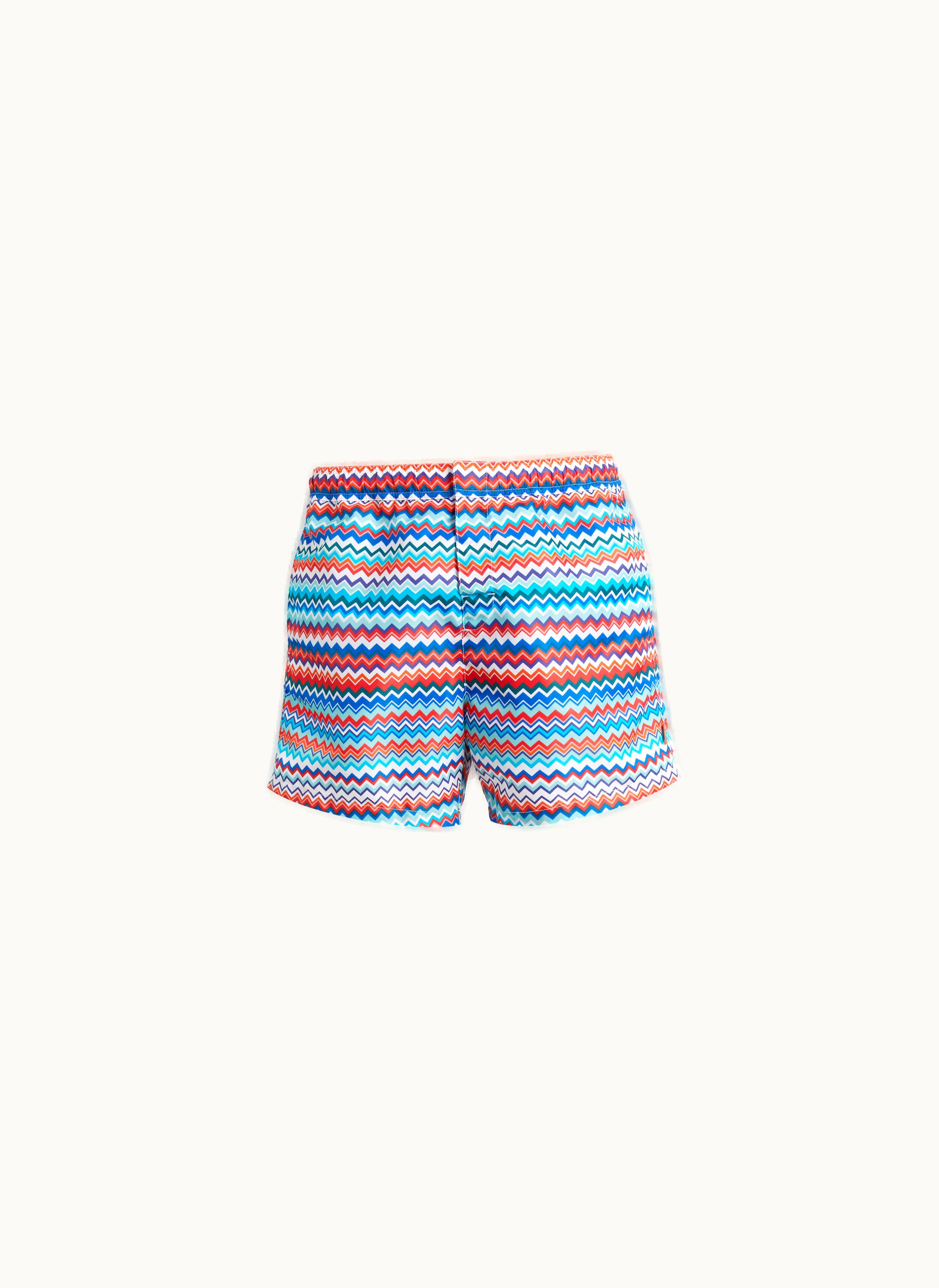 Missoni Missoni Swimming Trunks In Zigzag Print Nylon Multicoloured