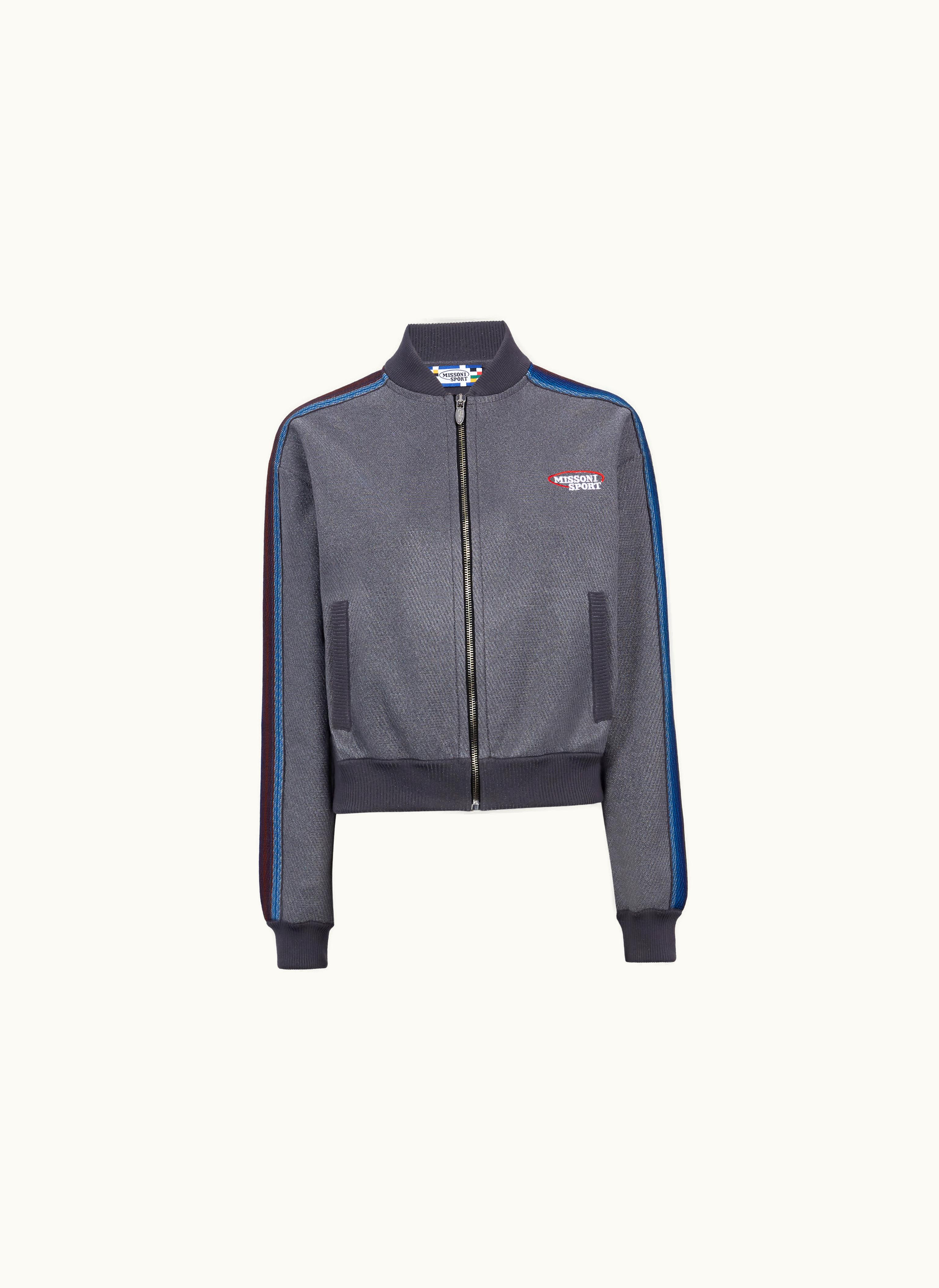 Missoni Missoni Cotton Blend Sweatshirt With Zip And Logo Rust