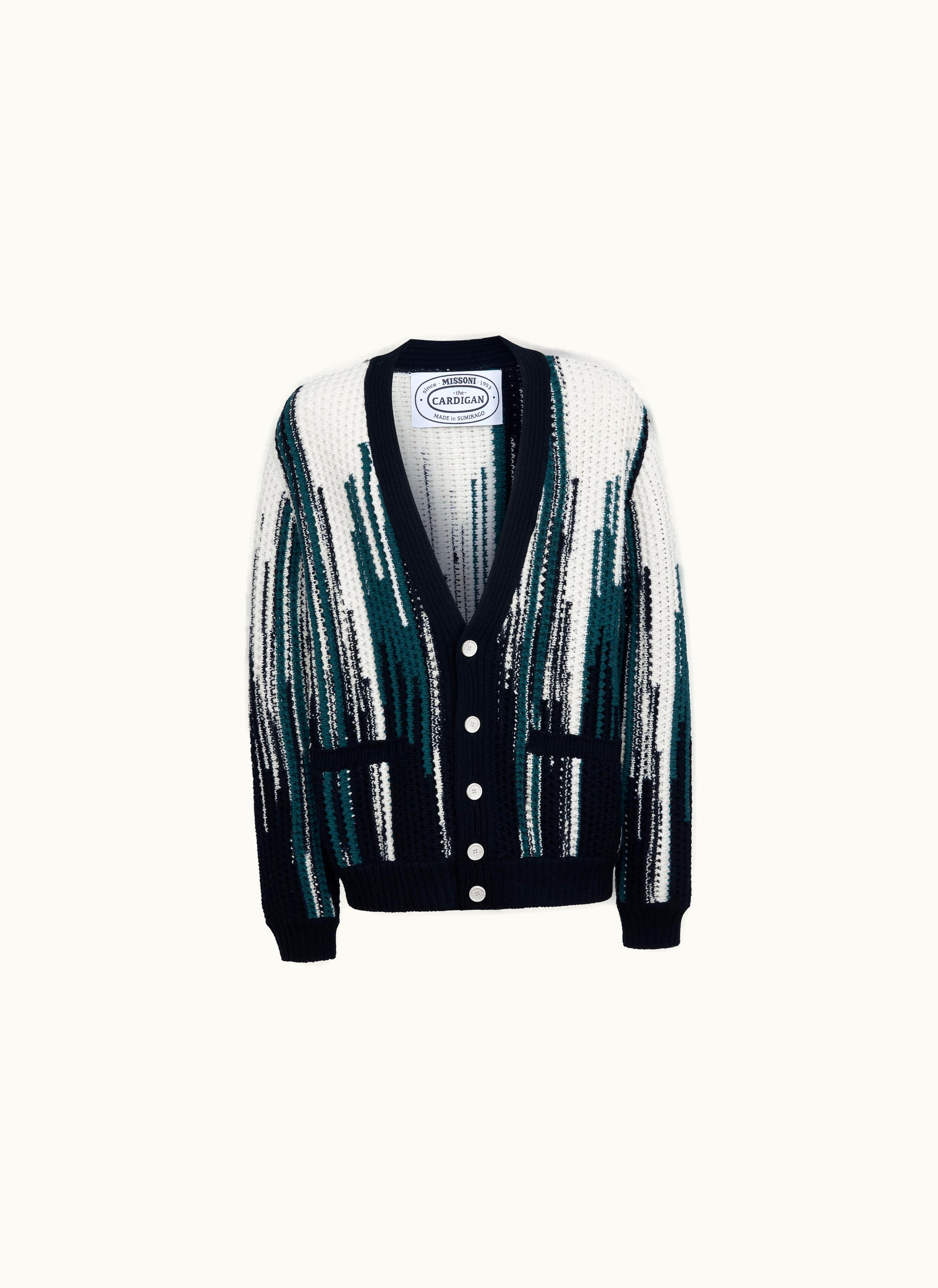 Missoni Missoni Slub Wool Blend Cardigan Multicoloured