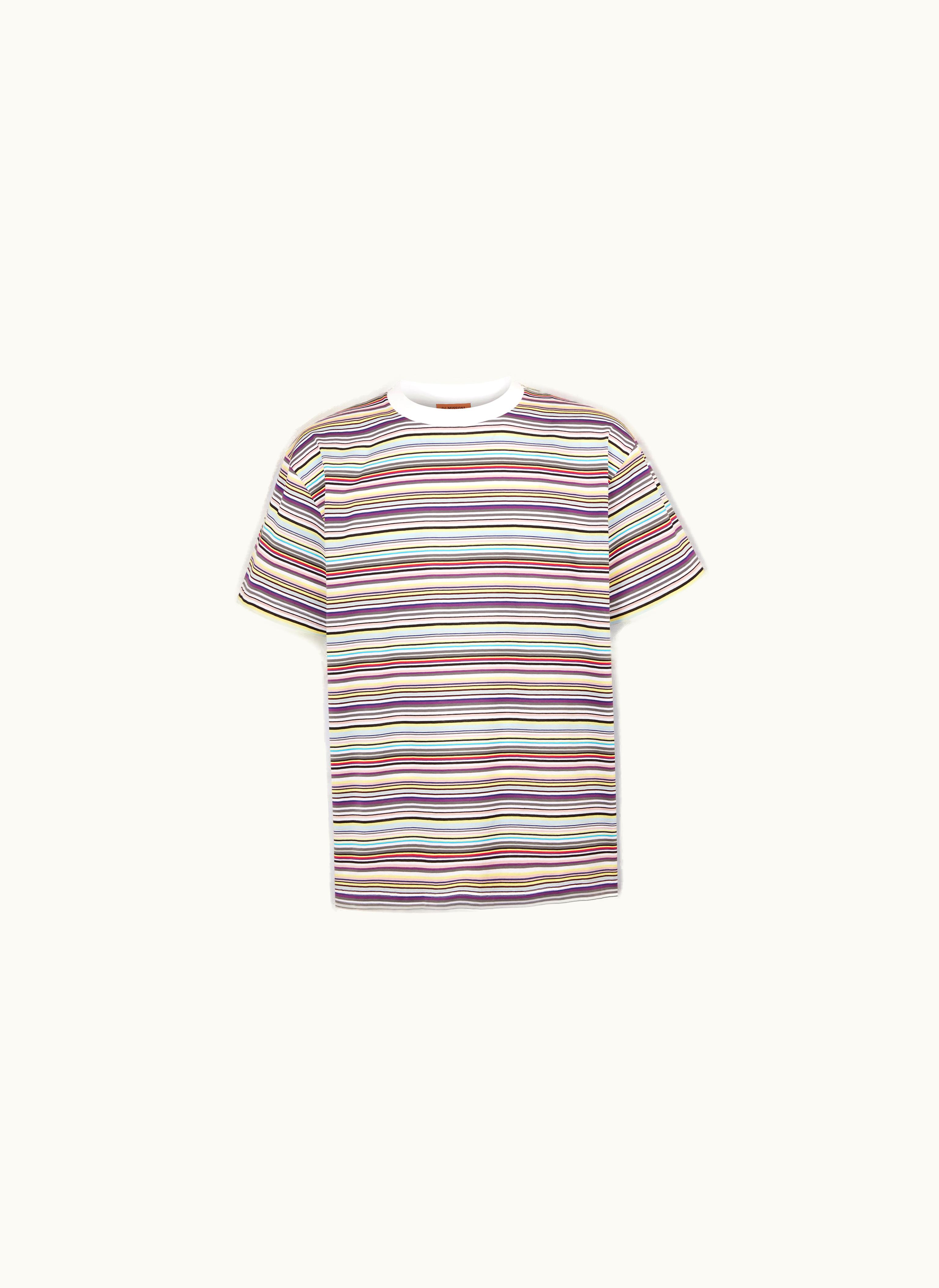 Missoni Missoni Multicoloured Striped Cotton crew-neck T-shirt Multicoloured