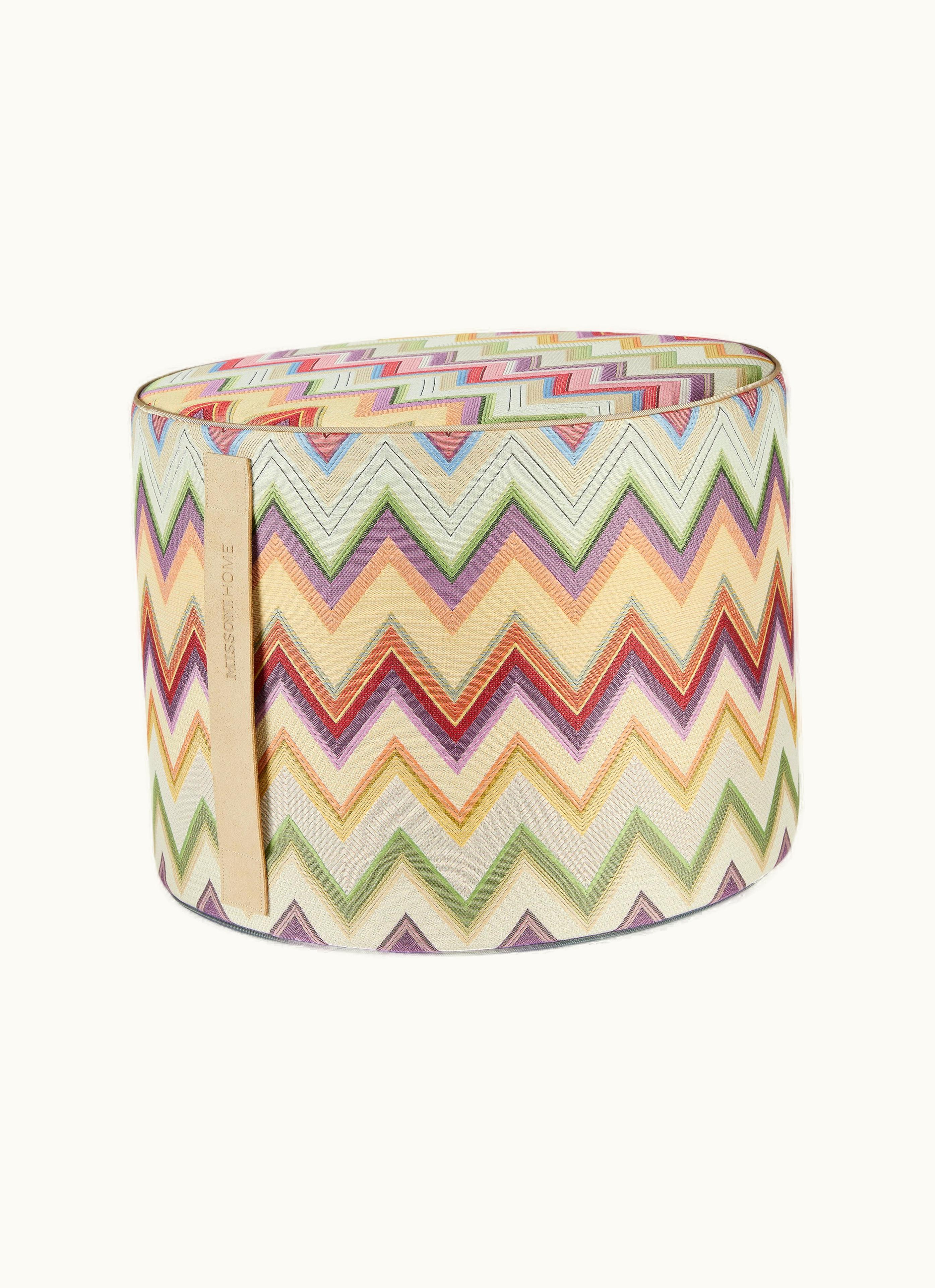 Missoni Missoni Agadir Cylinder Pouf 40x30 Multicoloured