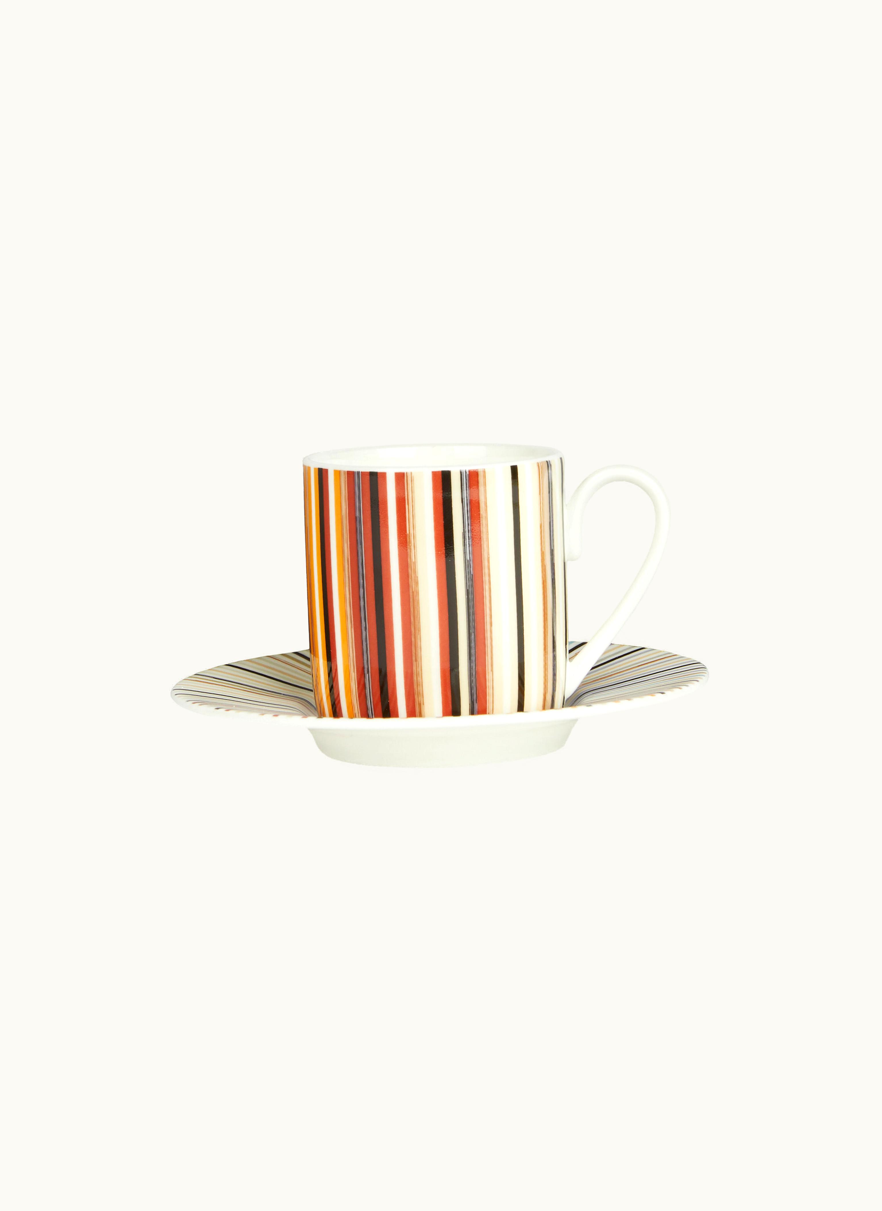 Missoni Missoni Jenkins Set Of 6 Coffee Cups & Saucers White