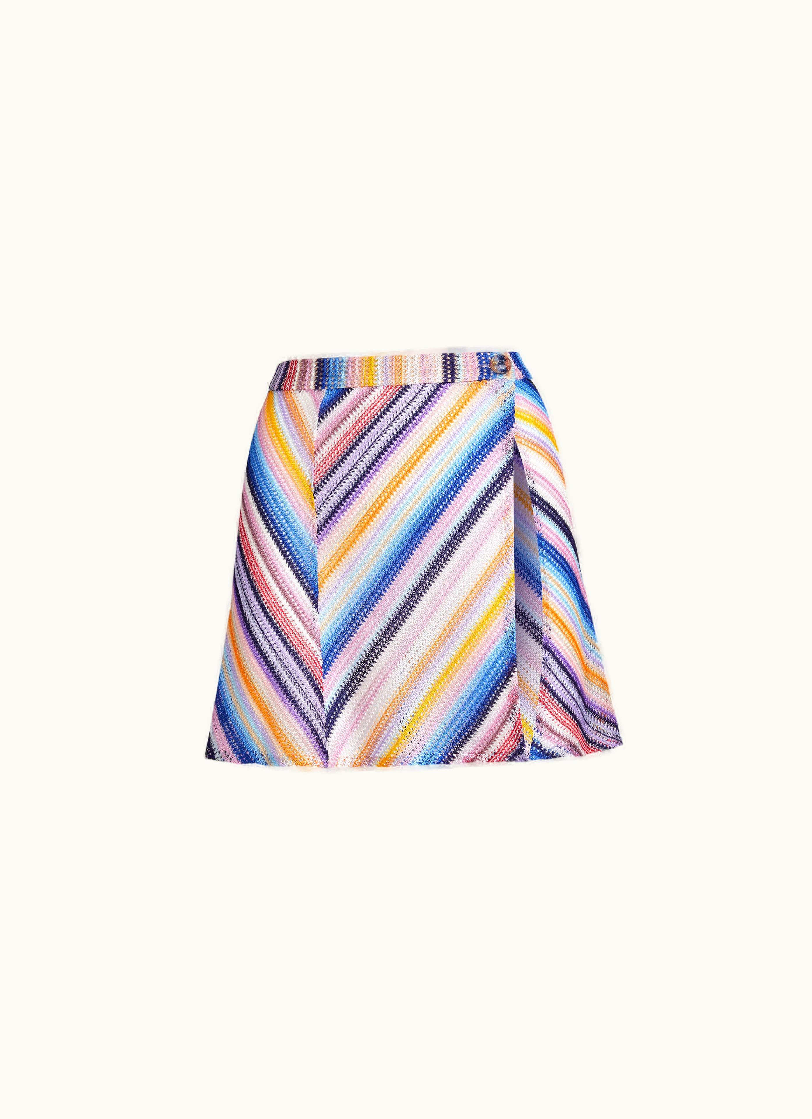 Missoni Missoni Crochet wrap-around Miniskirt Multicoloured