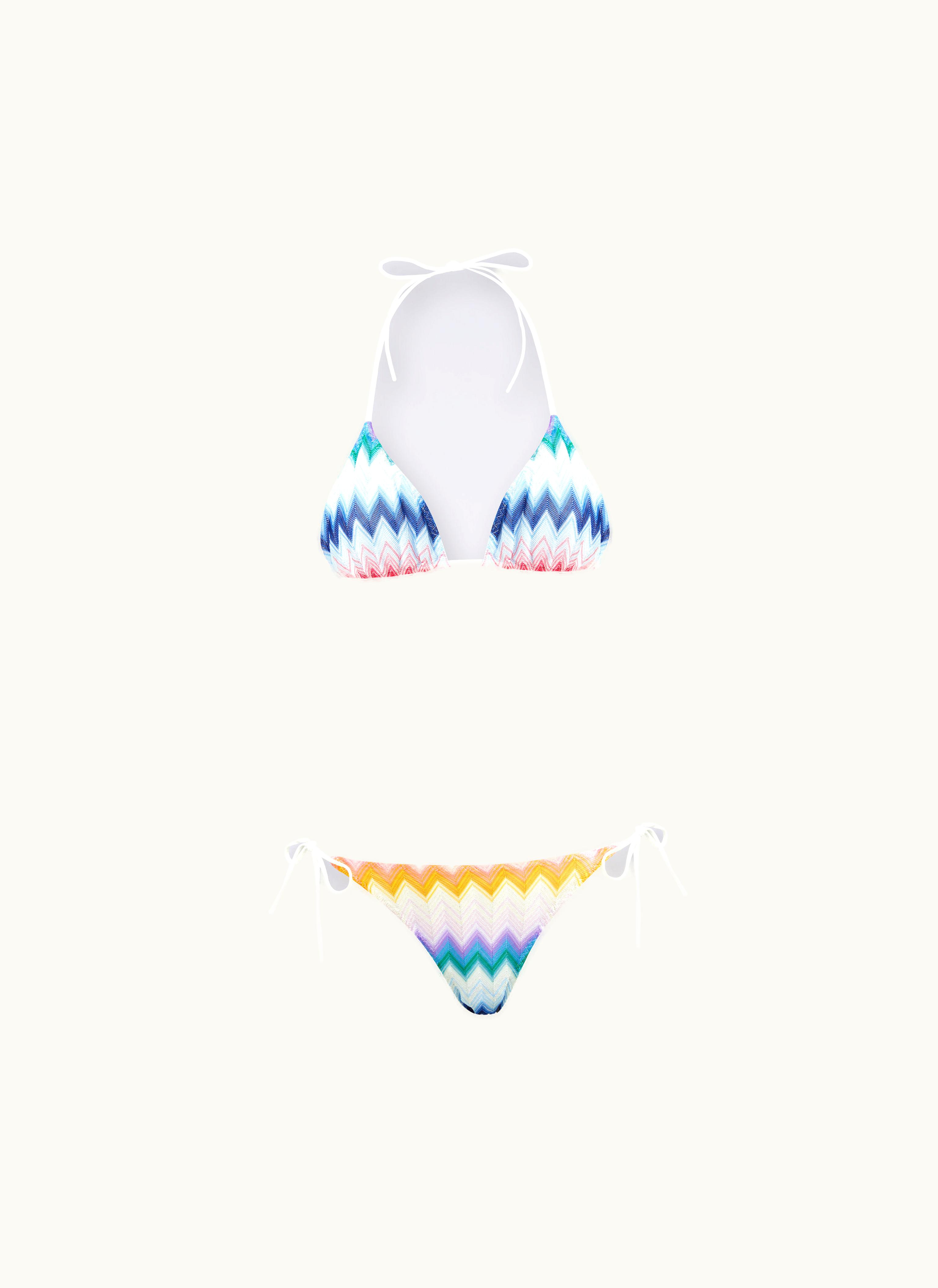 Missoni Missoni Bikini In Zigzag Faded Viscose Blend With Lurex Multicoloured