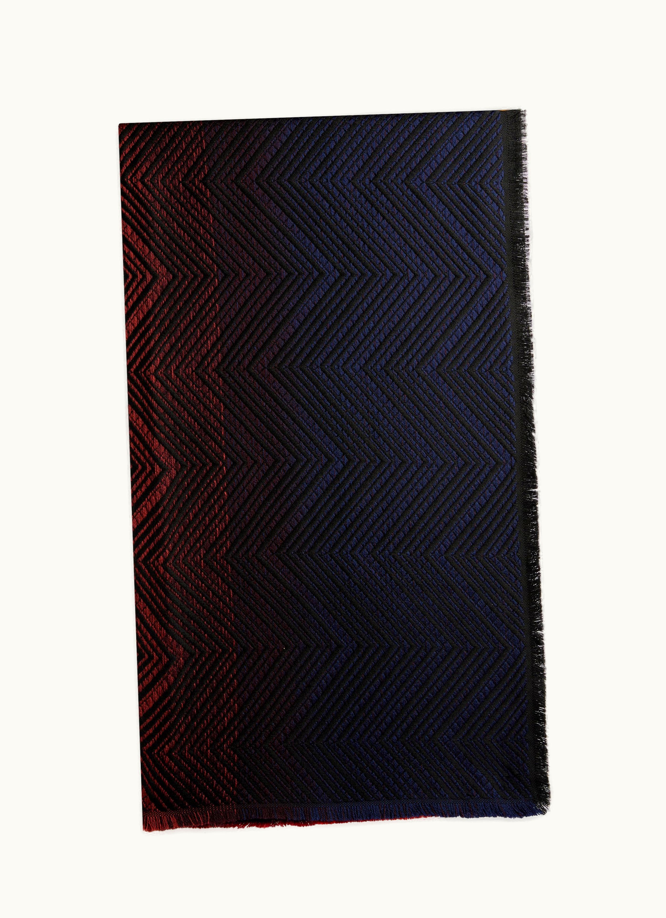 Missoni Missoni Wool Chevron Shawl With Frayed Edges Multicoloured Multicoloured