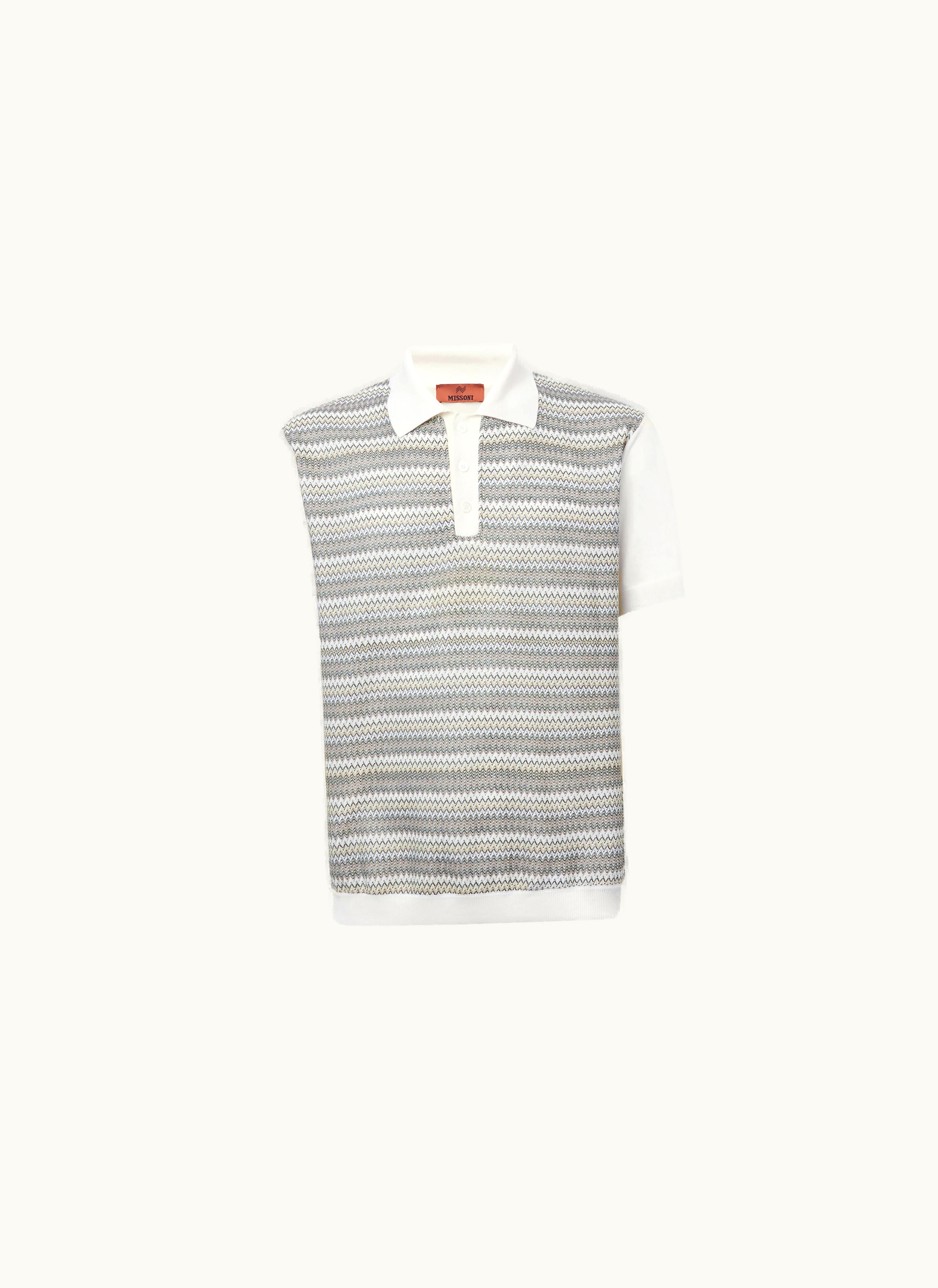 Missoni Missoni Zigzag short-sleeved Polo Shirt With Contrasting Trim Multicoloured