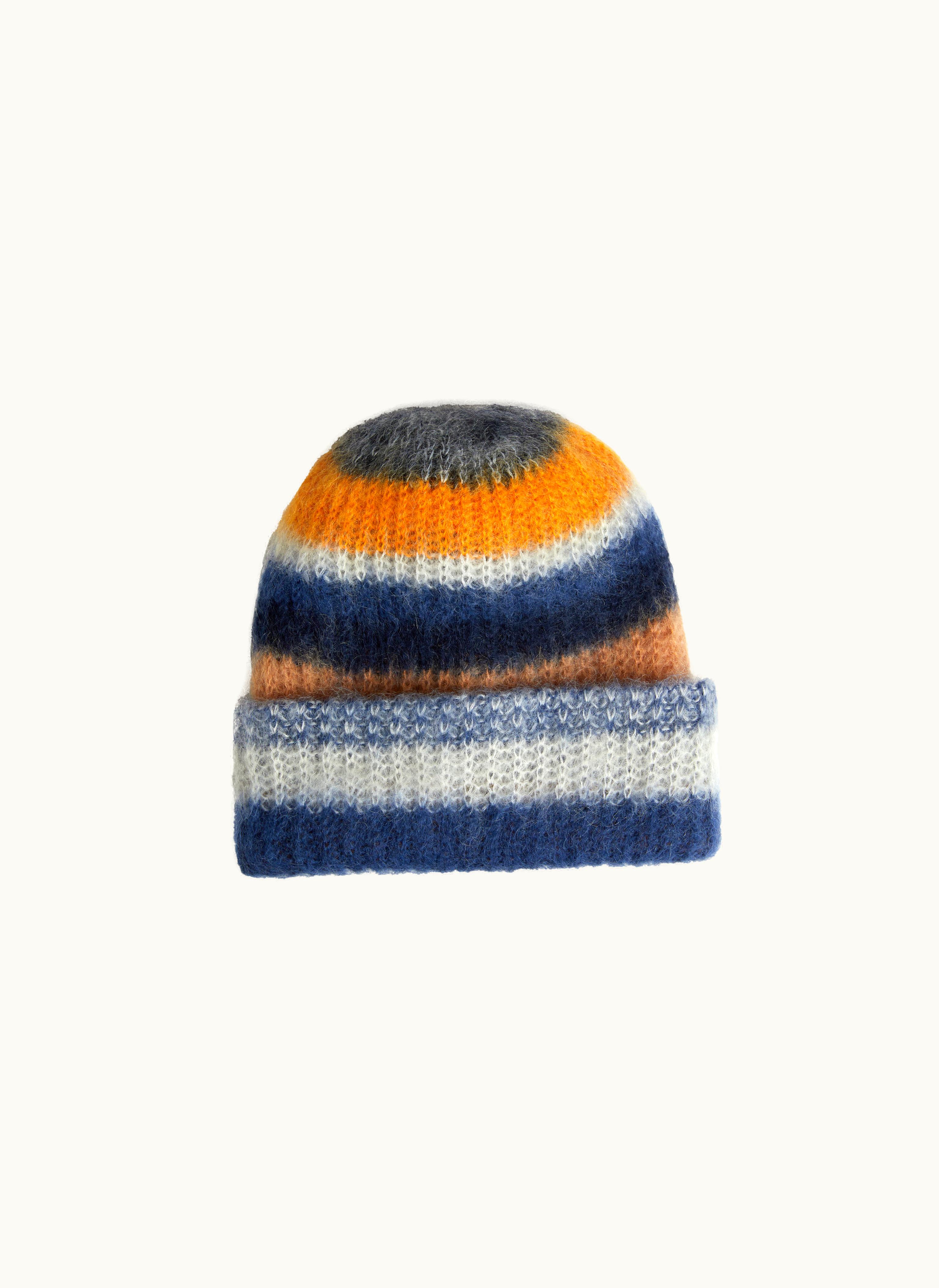 Missoni Missoni Striped Mohair Blend Beanie Multicoloured