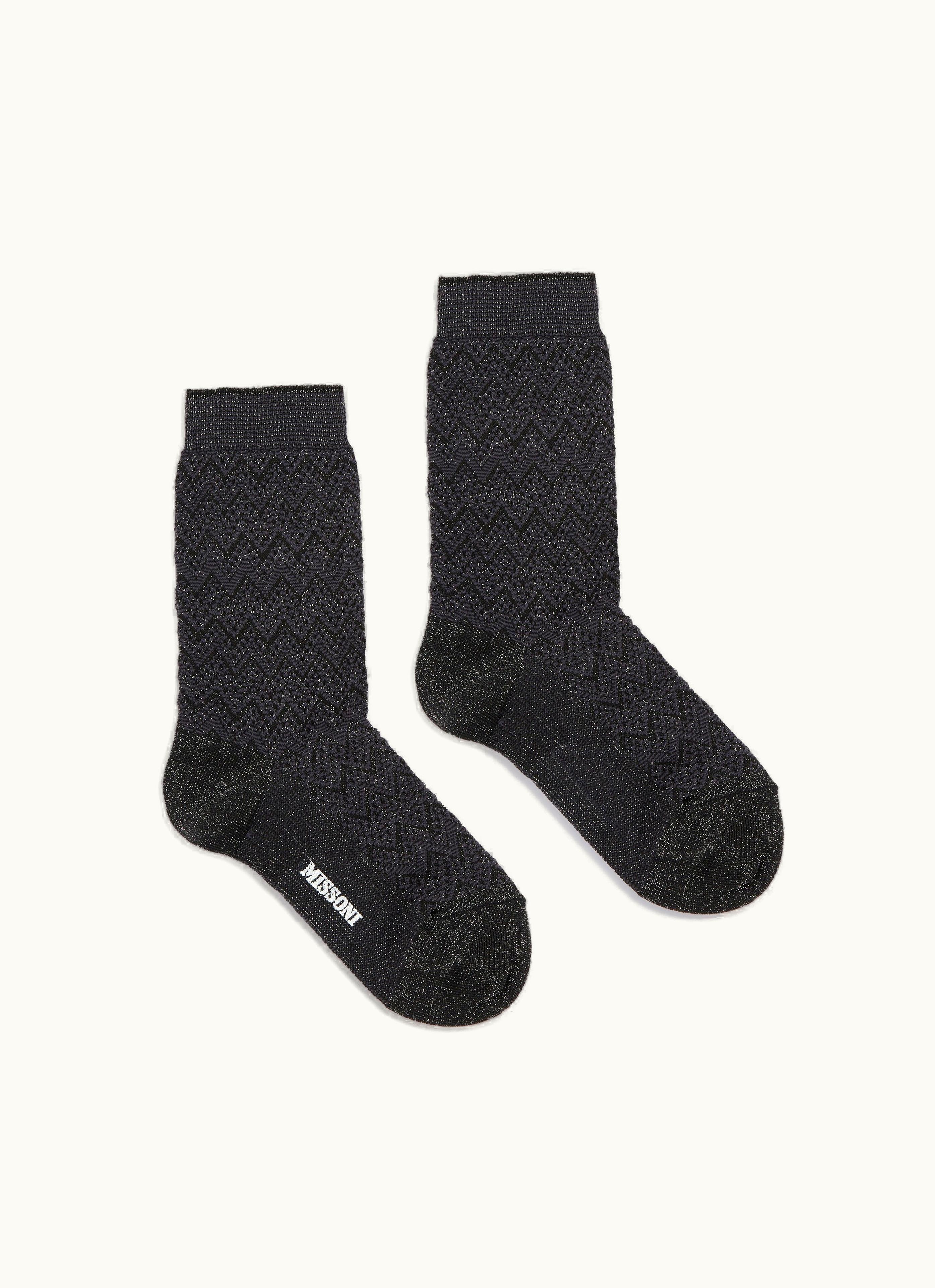 Missoni Missoni Short Zigzag Viscose And Nylon Socks Multicoloured Multicoloured