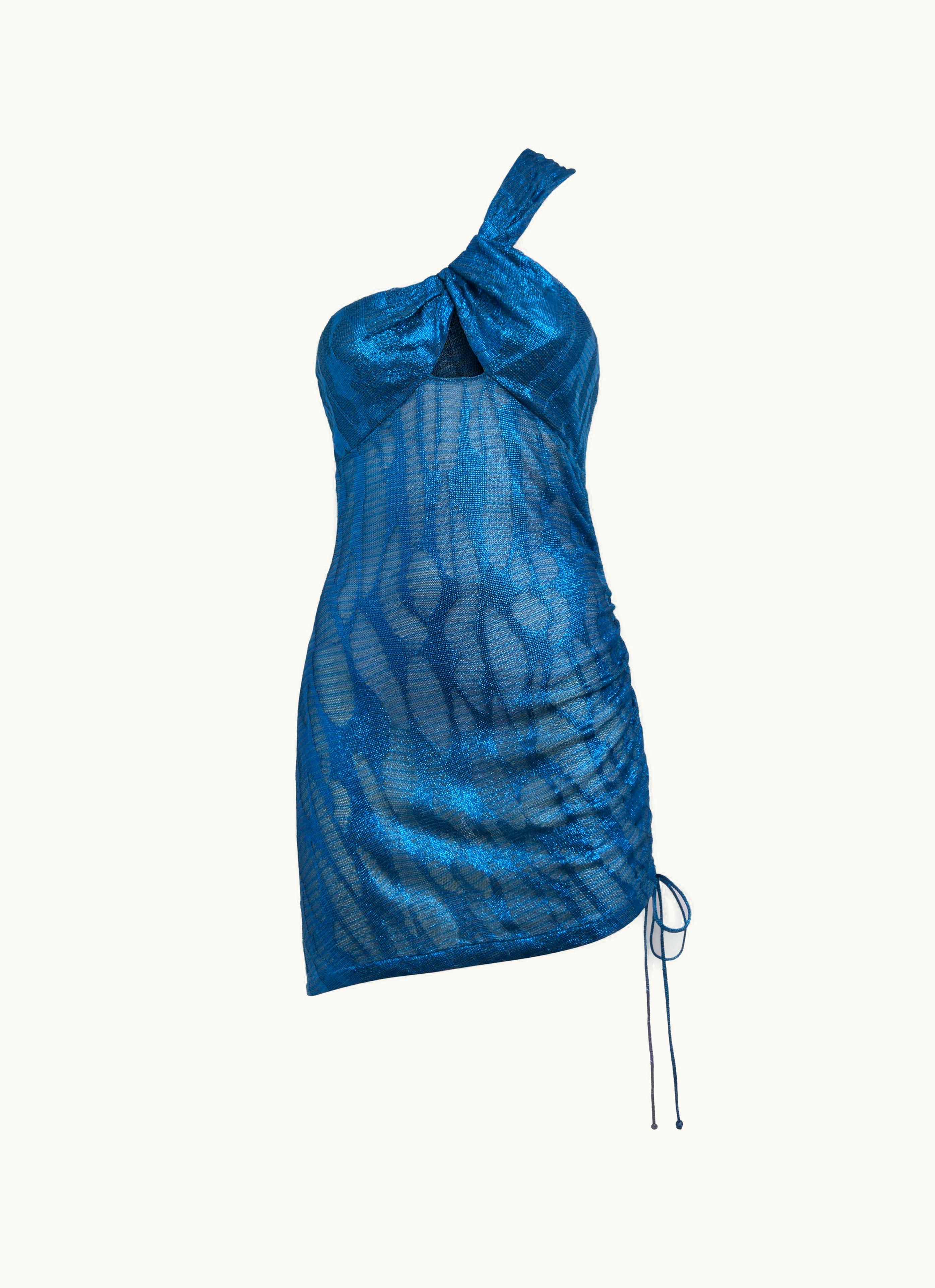 Missoni Missoni Short one-shoulder Cover Up In Jacquard Viscose Knit Pink