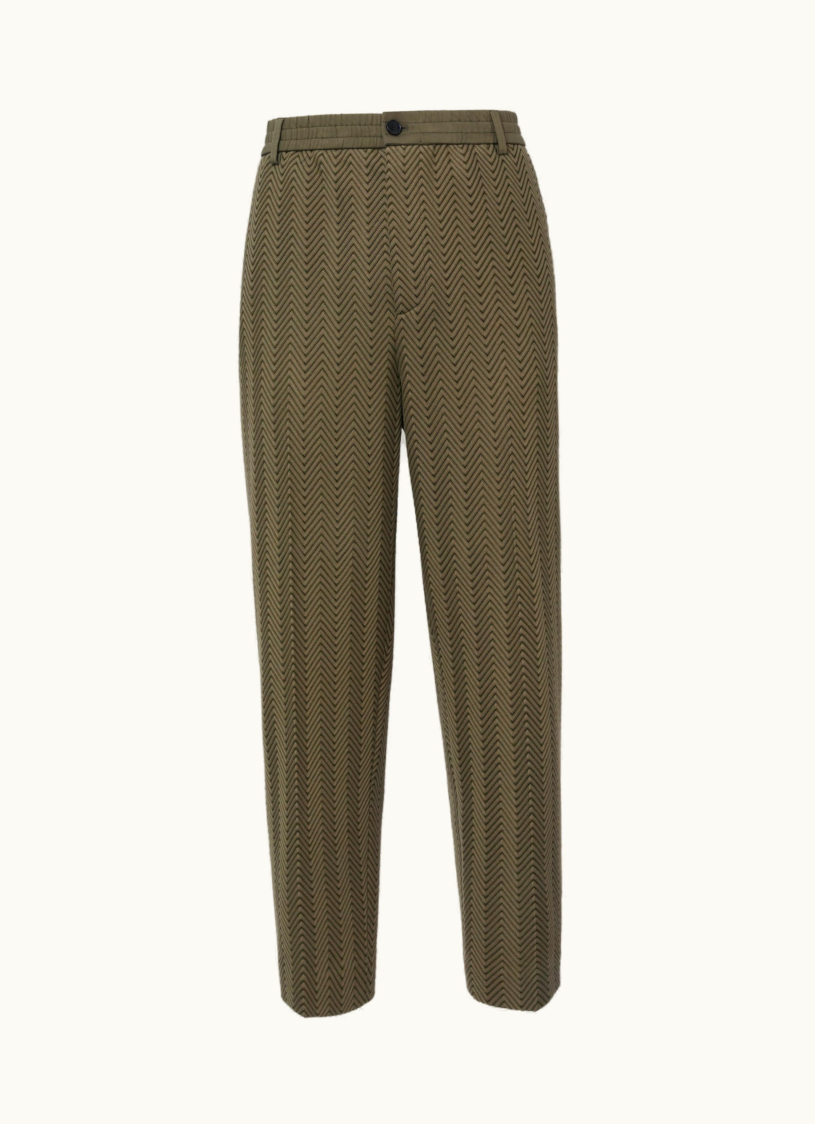 Missoni Missoni Classic Cotton And Viscose Zigzag Trousers Black
