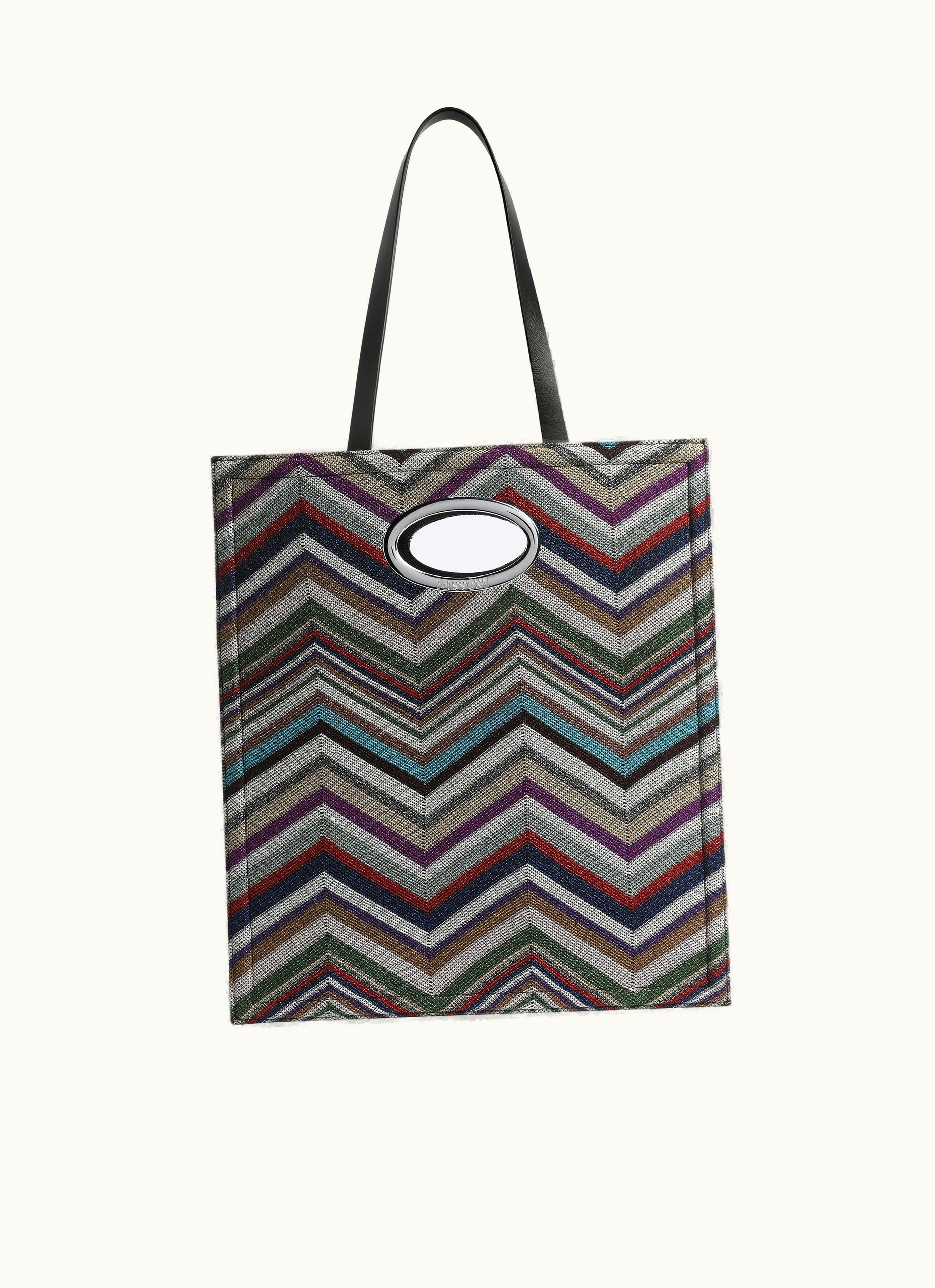 Missoni Missoni Wool And Viscose Chevron Bag With Lurex Multicoloured