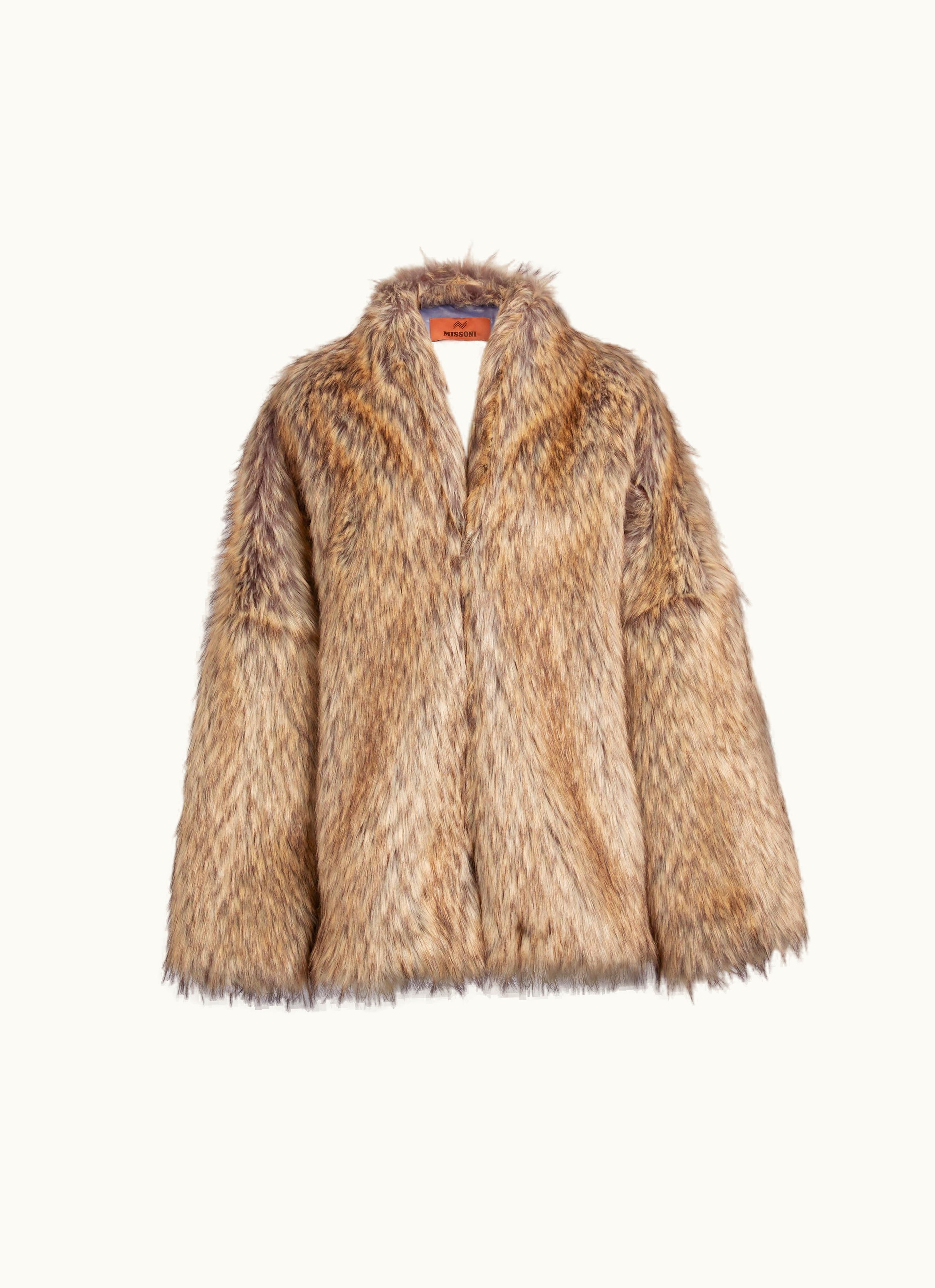 Missoni Missoni Short Faux Fur Coat Multicoloured