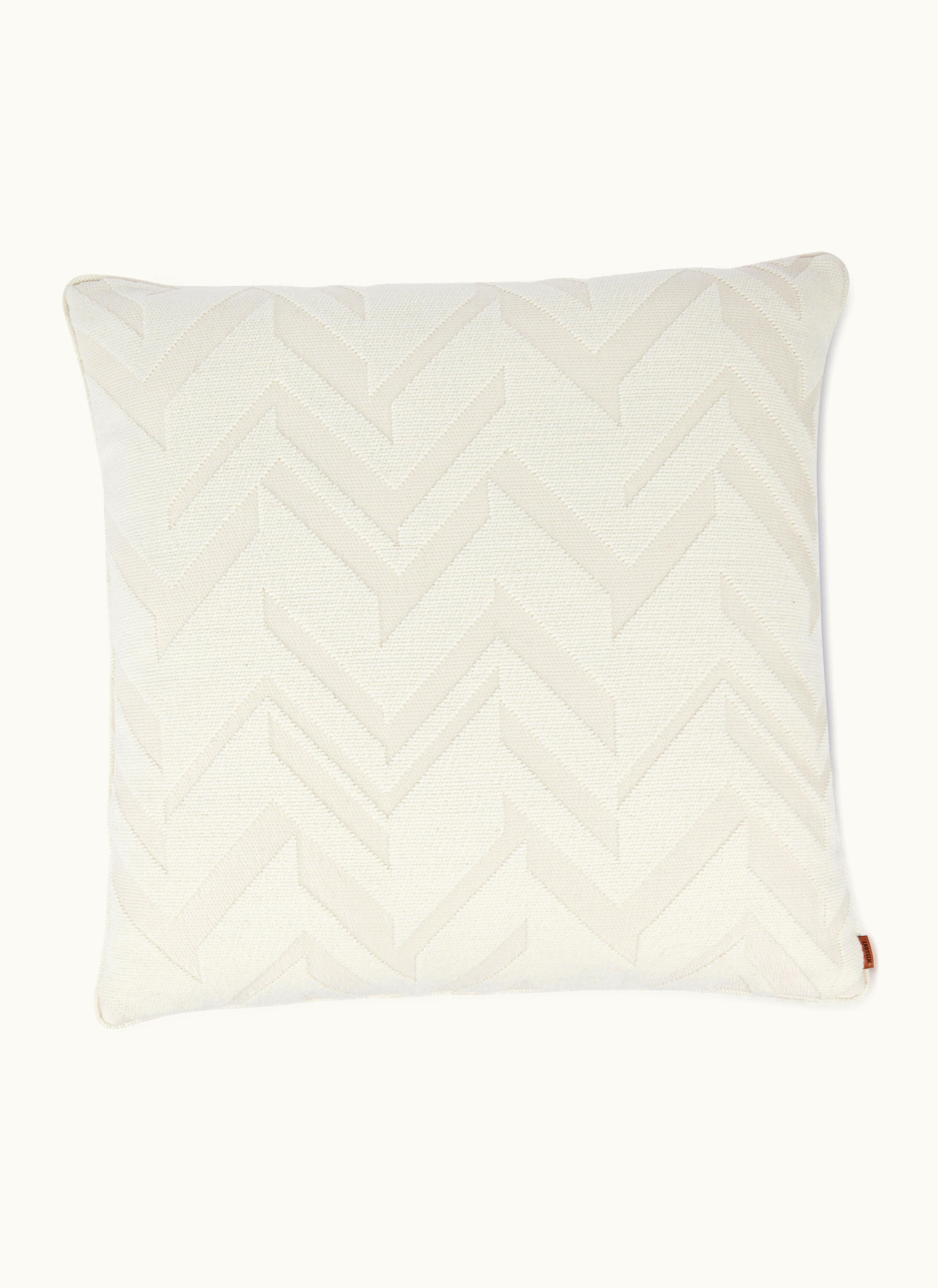Missoni Missoni Orme 60x60 CM 3D Effect Jacquard Cushion White