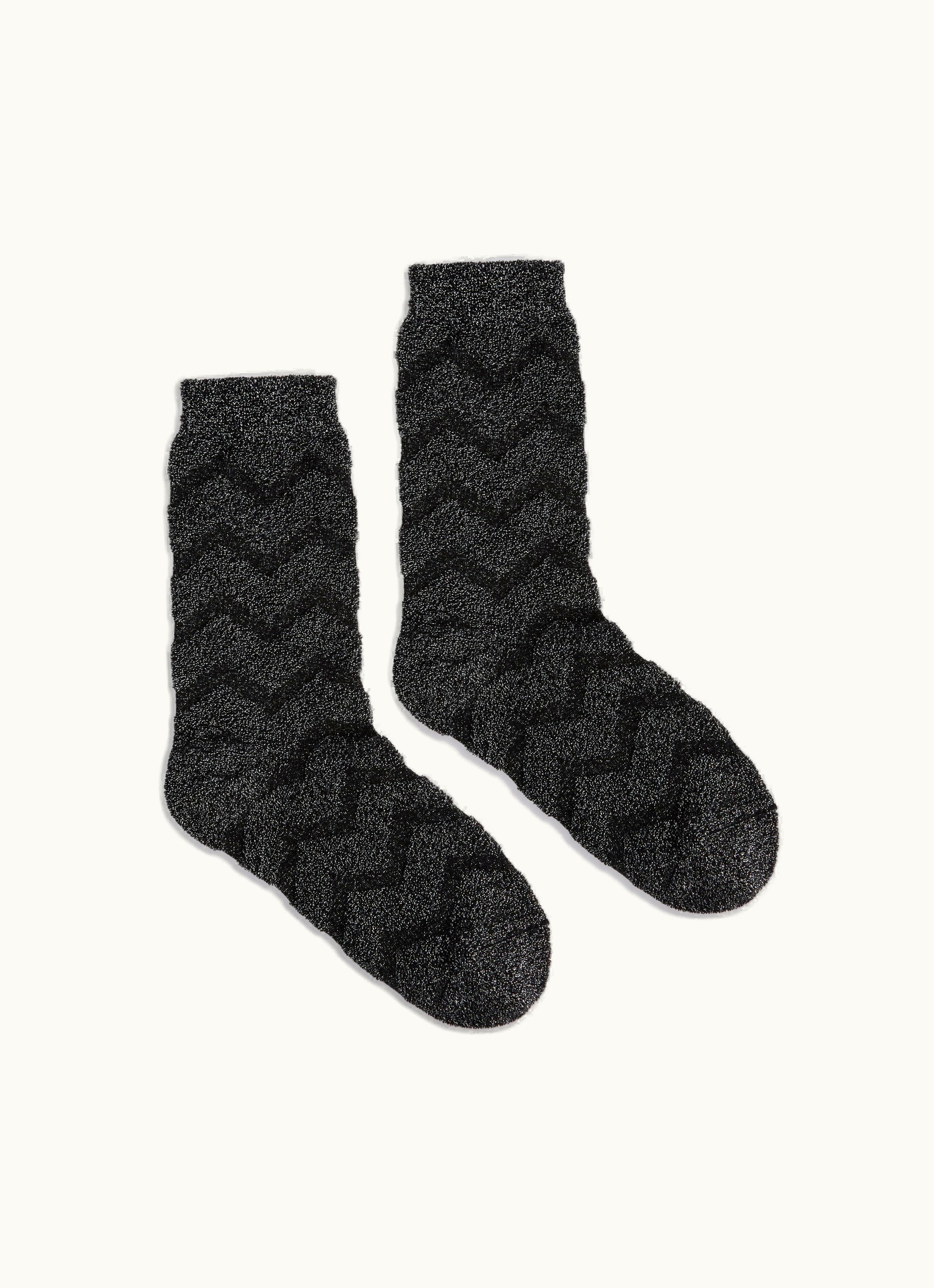 Missoni Missoni Short Zigzag Cotton And Nylon Socks Multicoloured