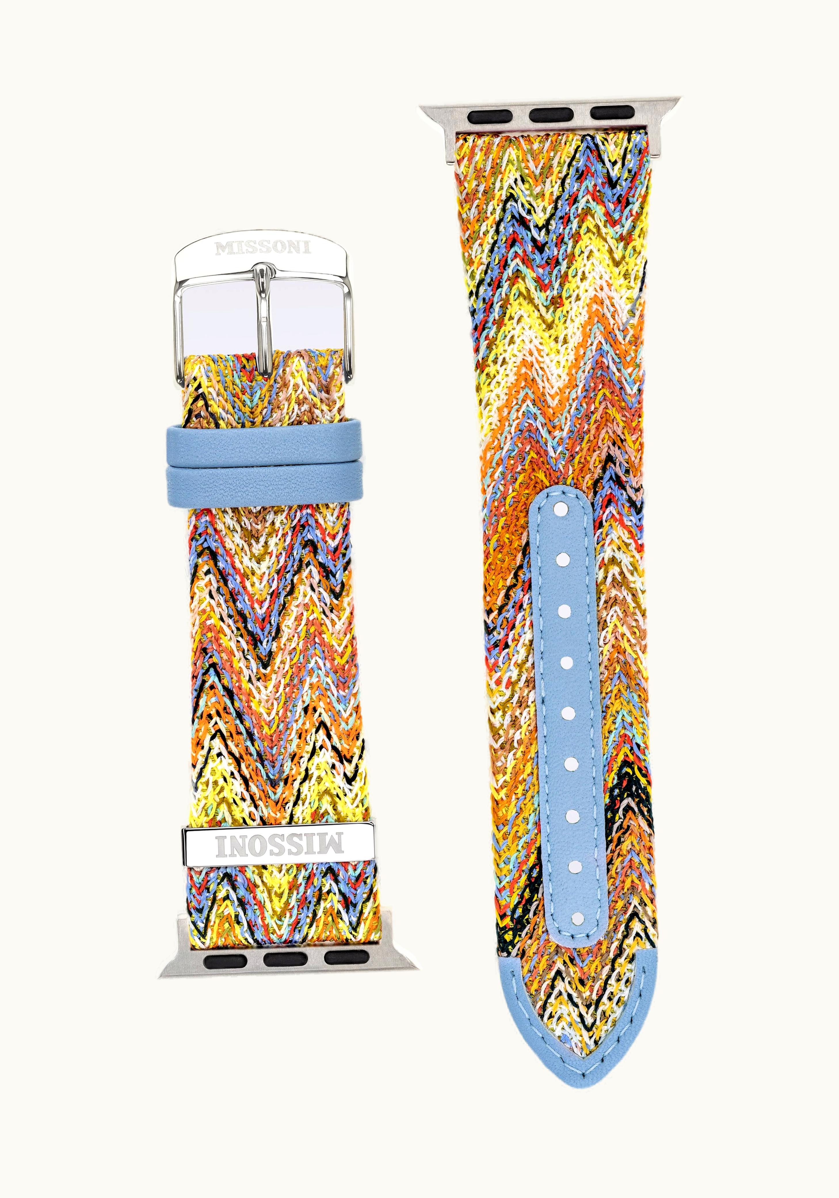 Missoni Missoni Fabric 22 MM Apple Watch Compatible Strap Multicoloured 8053147046280