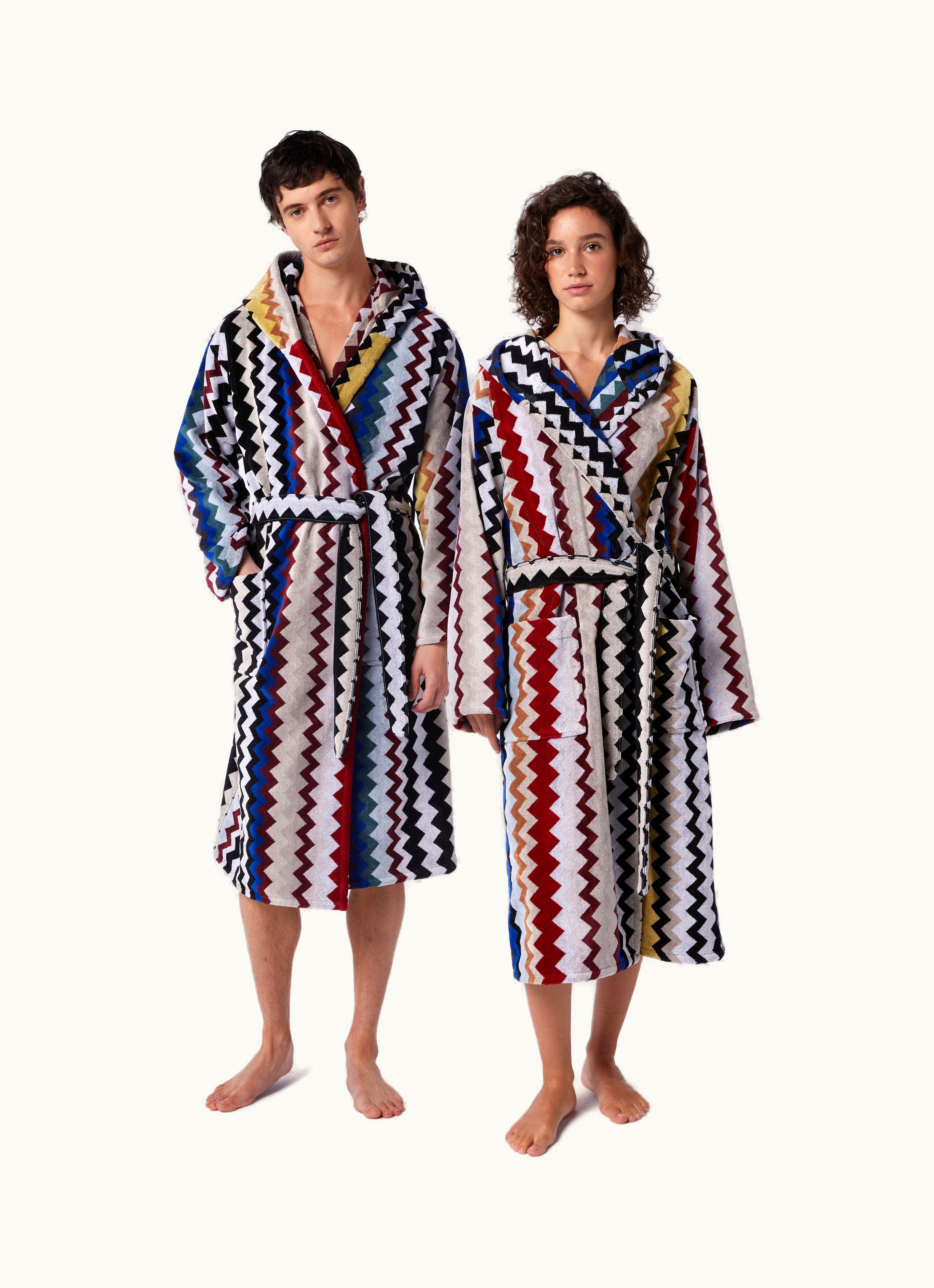 Missoni Missoni Cyrus Hooded Bathrobe Red