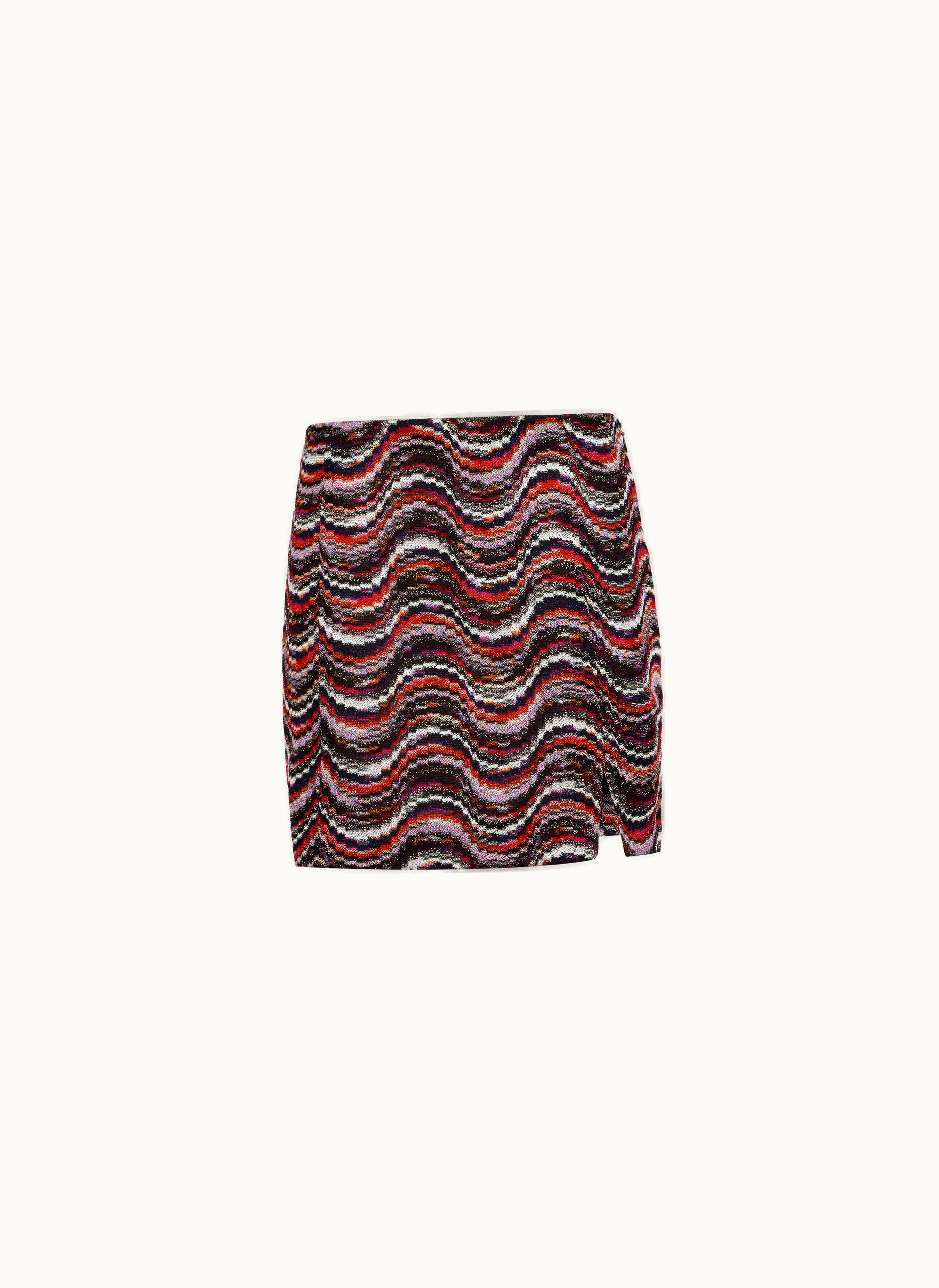 Missoni Missoni Viscose Miniskirt With Wave Pattern And Lurex Multicoloured