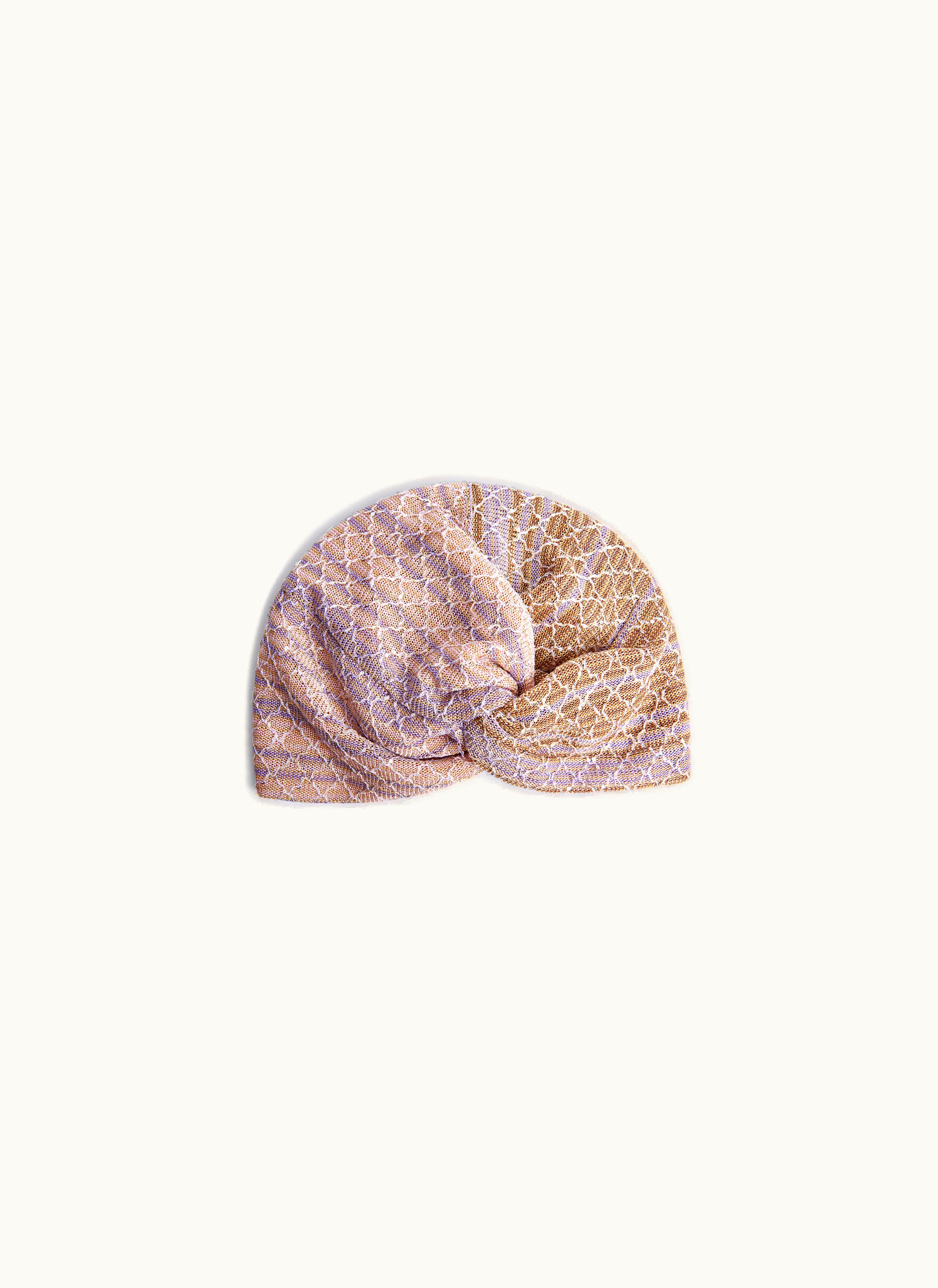 Missoni Missoni Turban In Dégradé Knit With Sequins Multicoloured Multicoloured