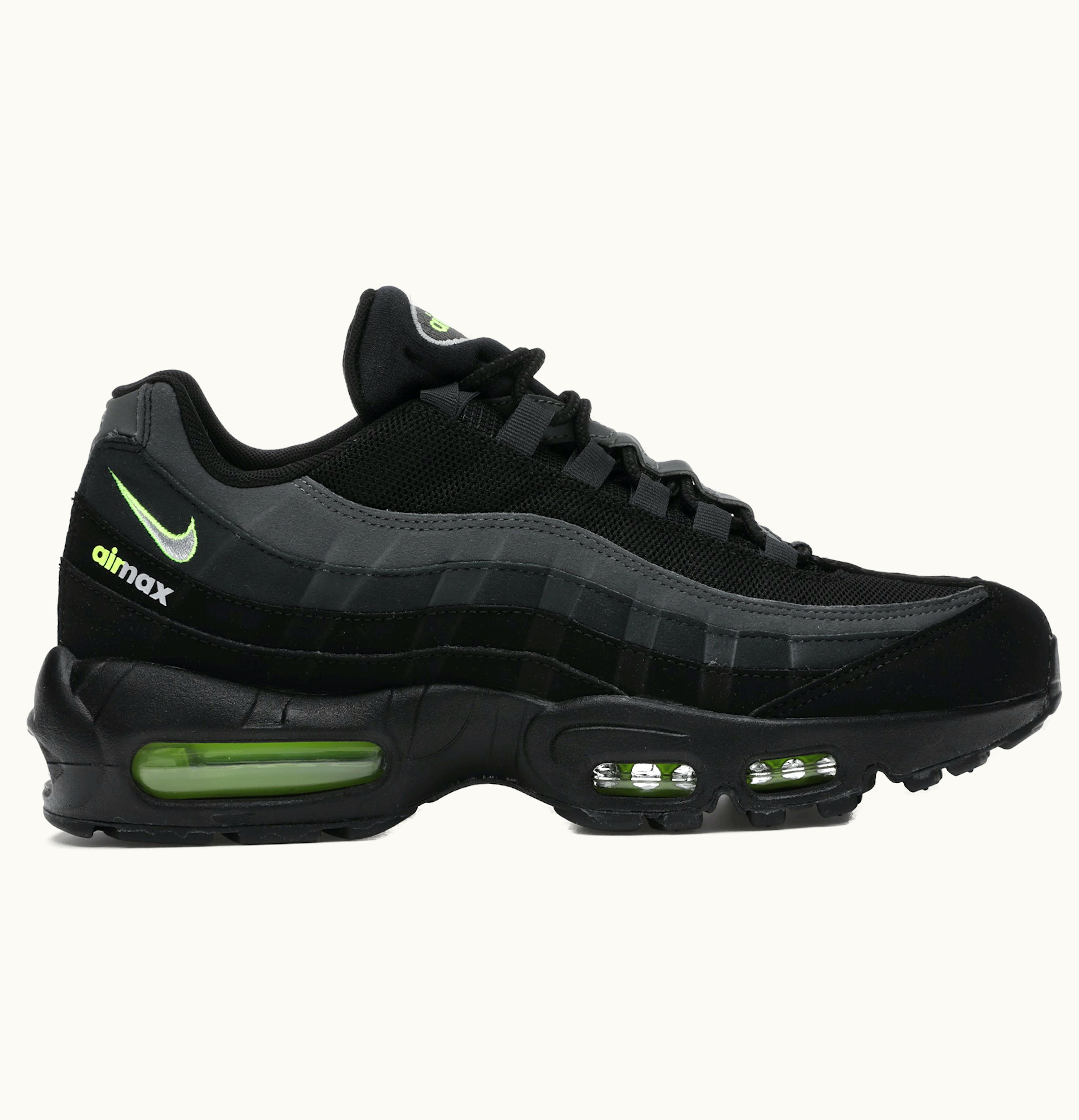 Nike Nike Air Max 95 Retro Logo Black Grey Volt