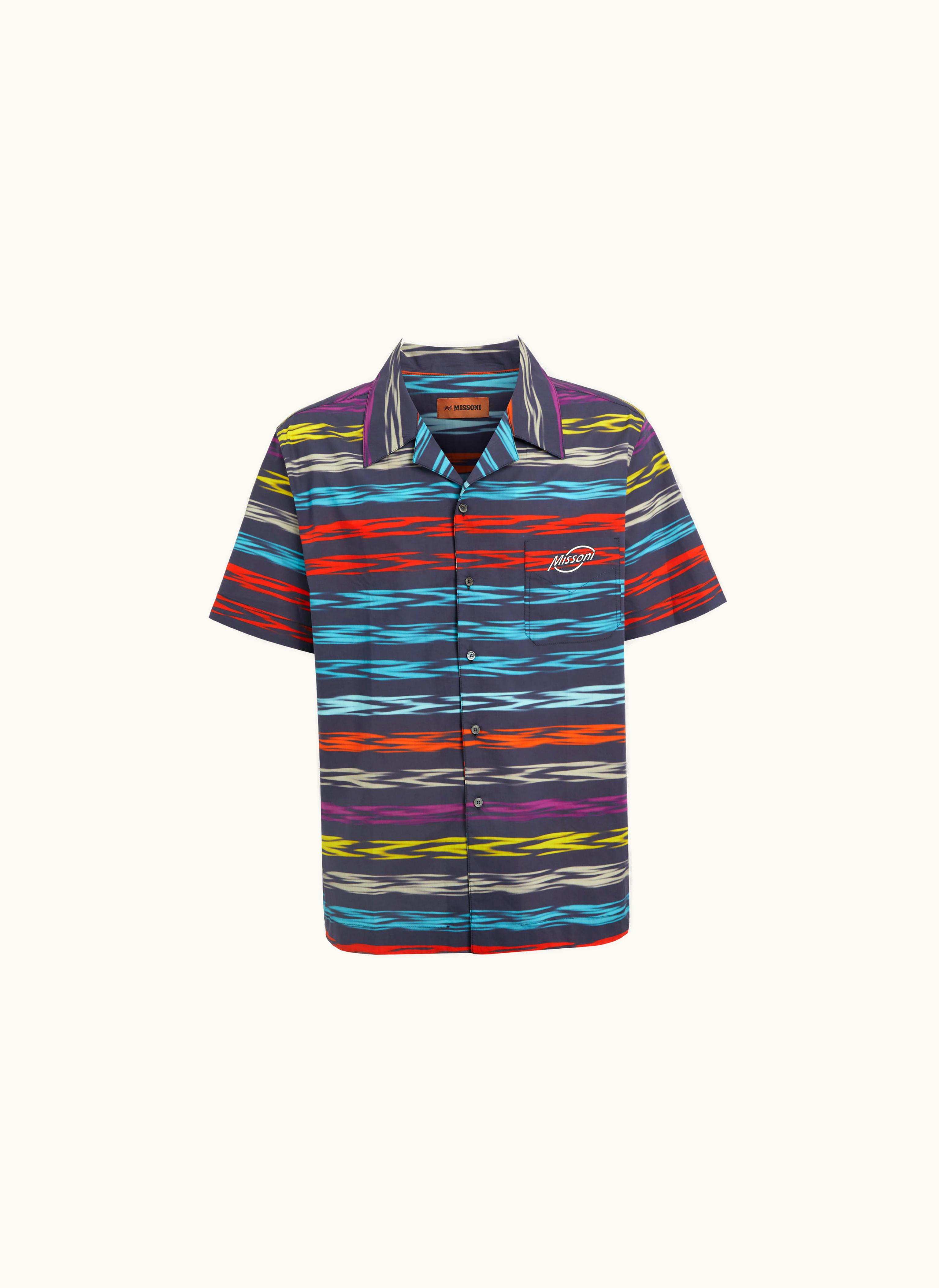 Missoni Missoni Oversized short-sleeved Bowling Shirt With Logo Multicoloured