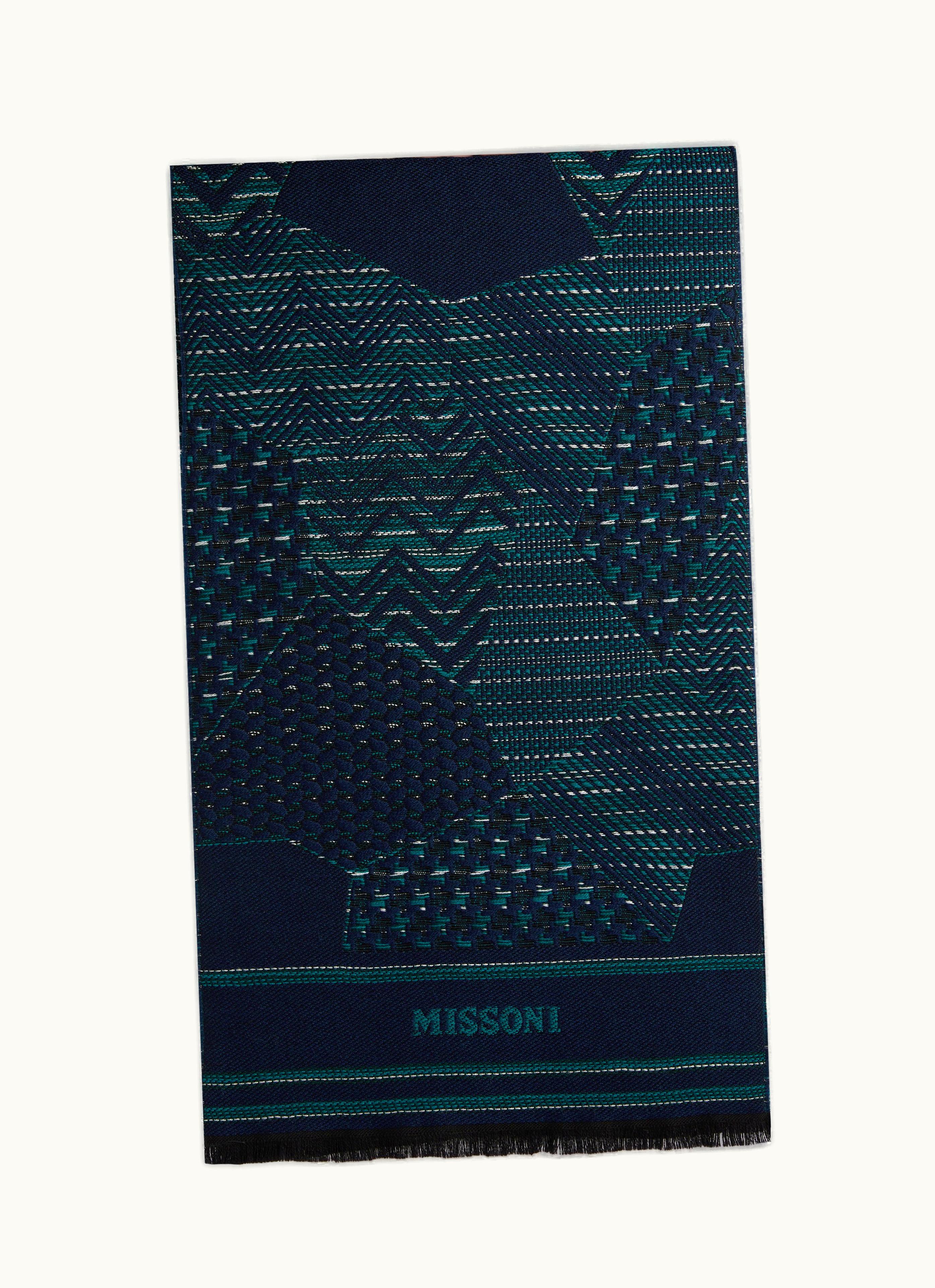 Missoni Missoni Wool Knit Scarf With multi-worked And Frayed Edges Multicoloured