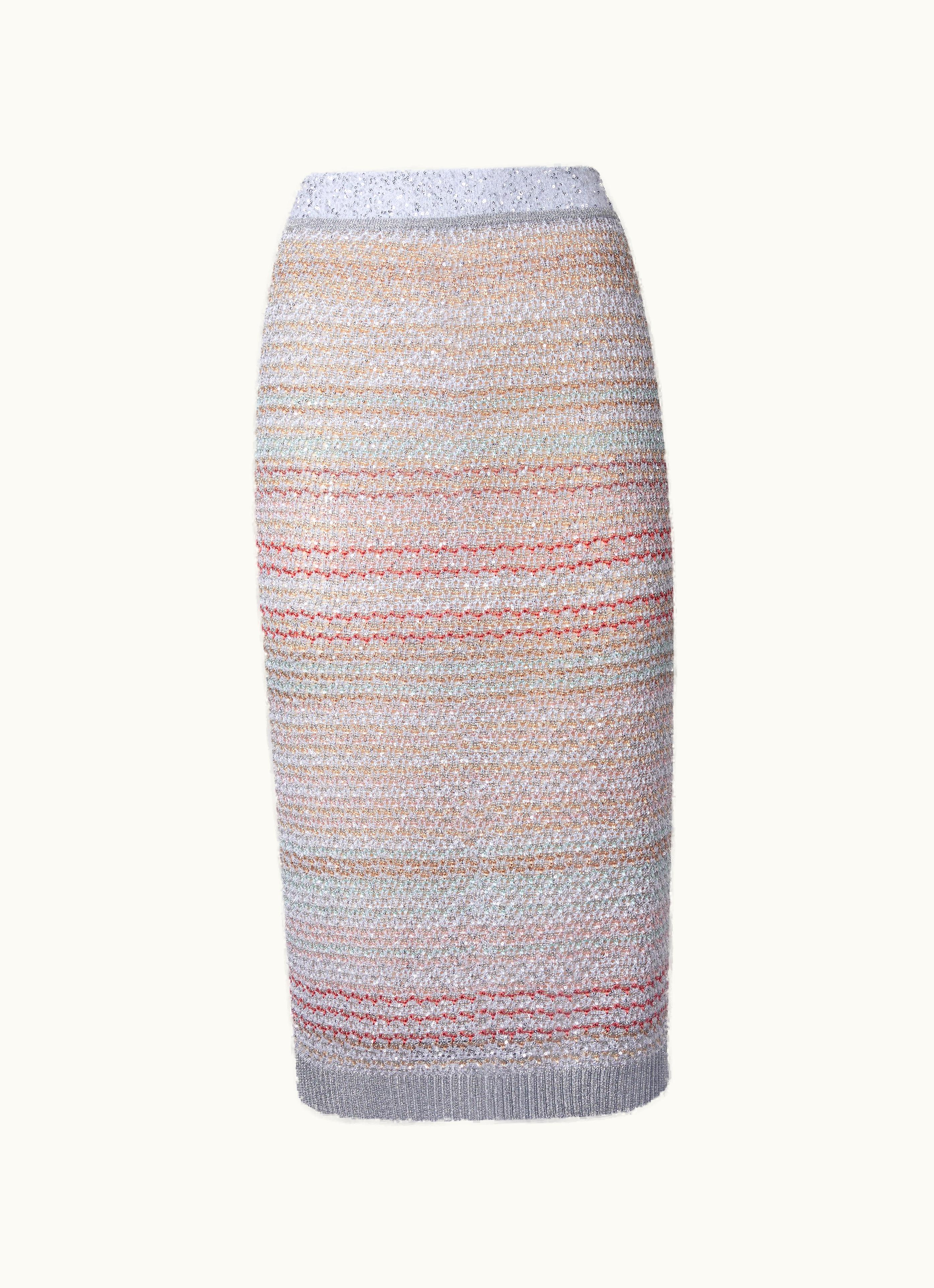 Missoni Missoni Midi Skirt In Viscose Blend With Sequins Multicoloured