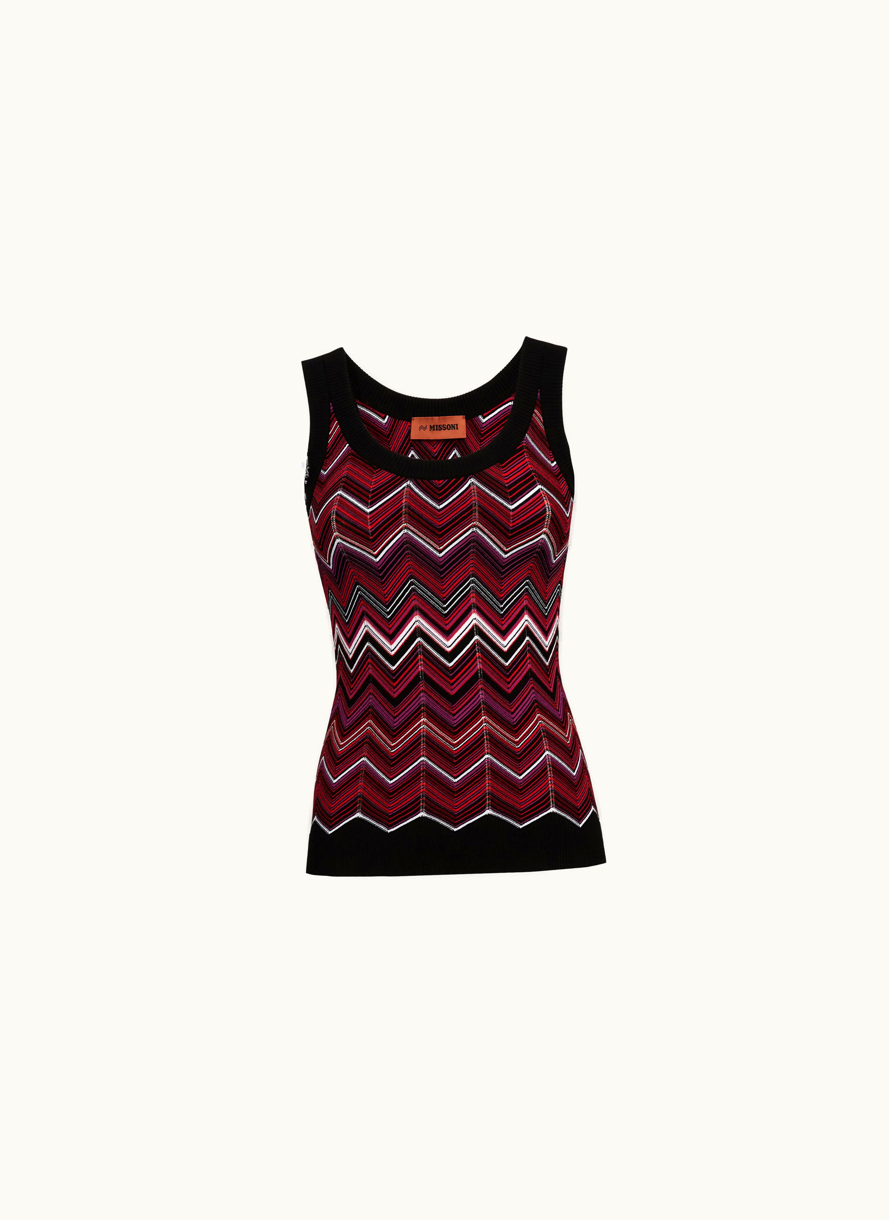 Missoni Missoni Viscose Blend Chevron Tank Top Multicoloured