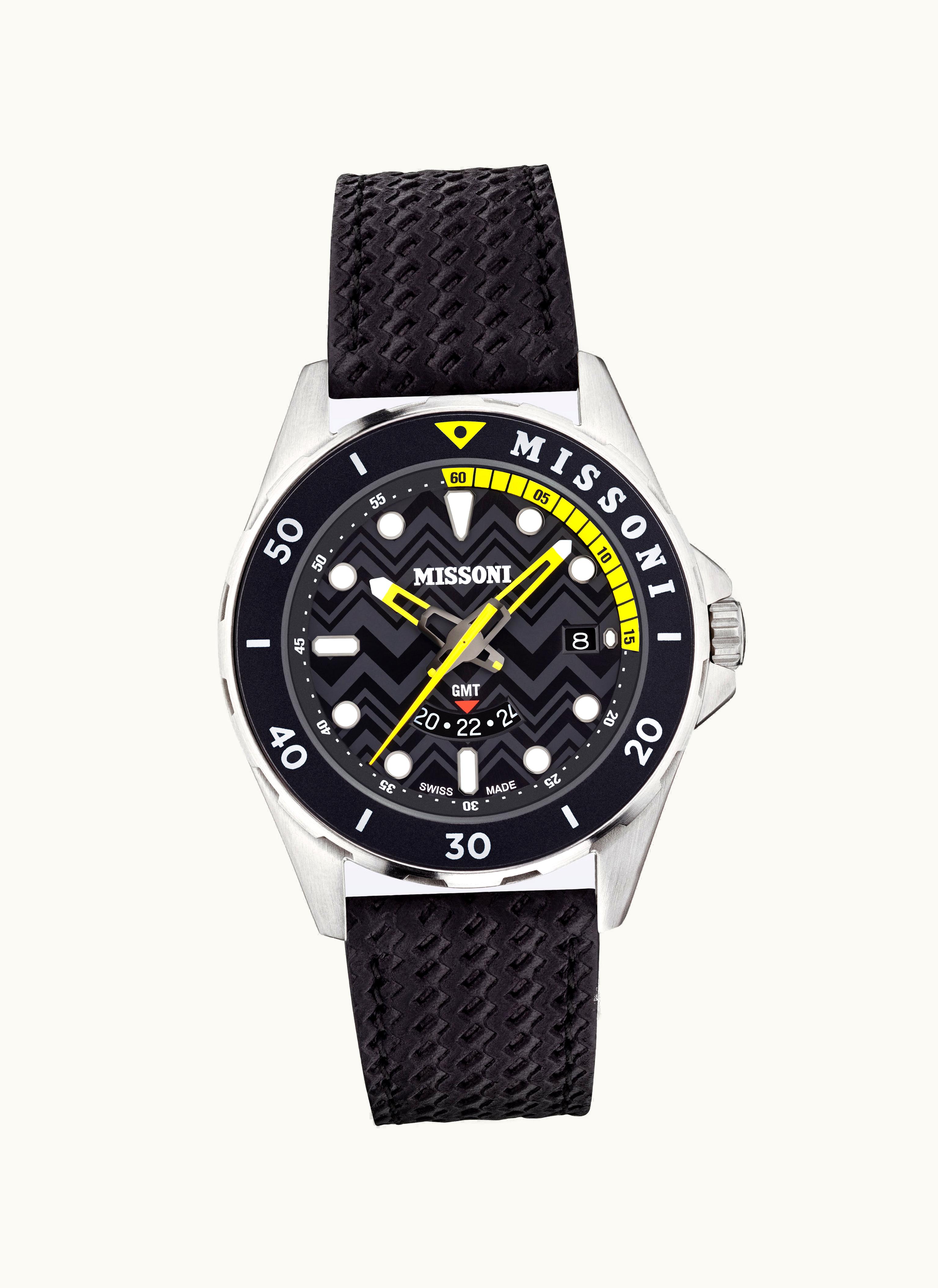 Missoni Missoni Gmt 43mm Watch Black Black