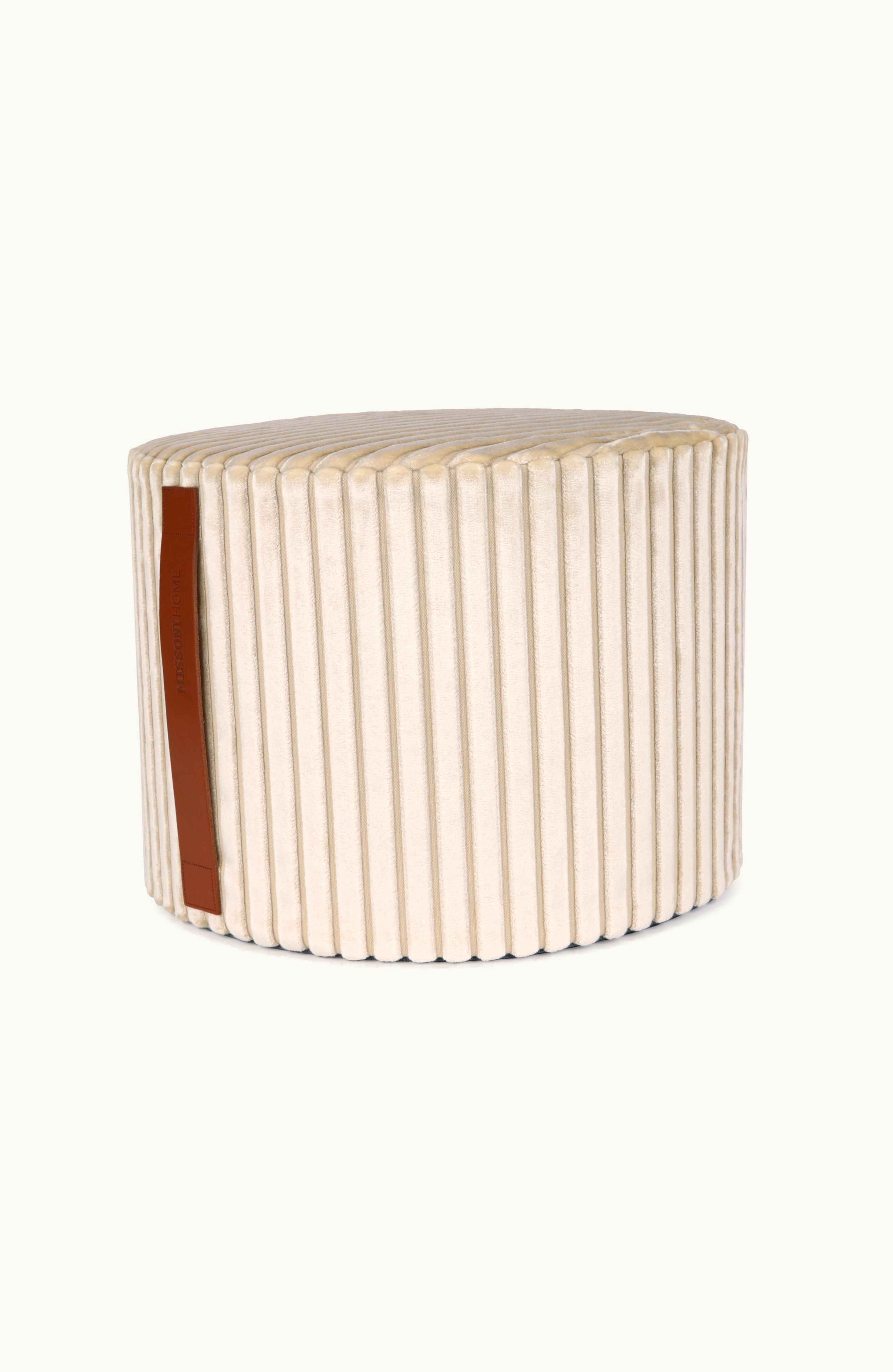 Missoni Missoni Coomba Cylinder Pouf 40x30 White