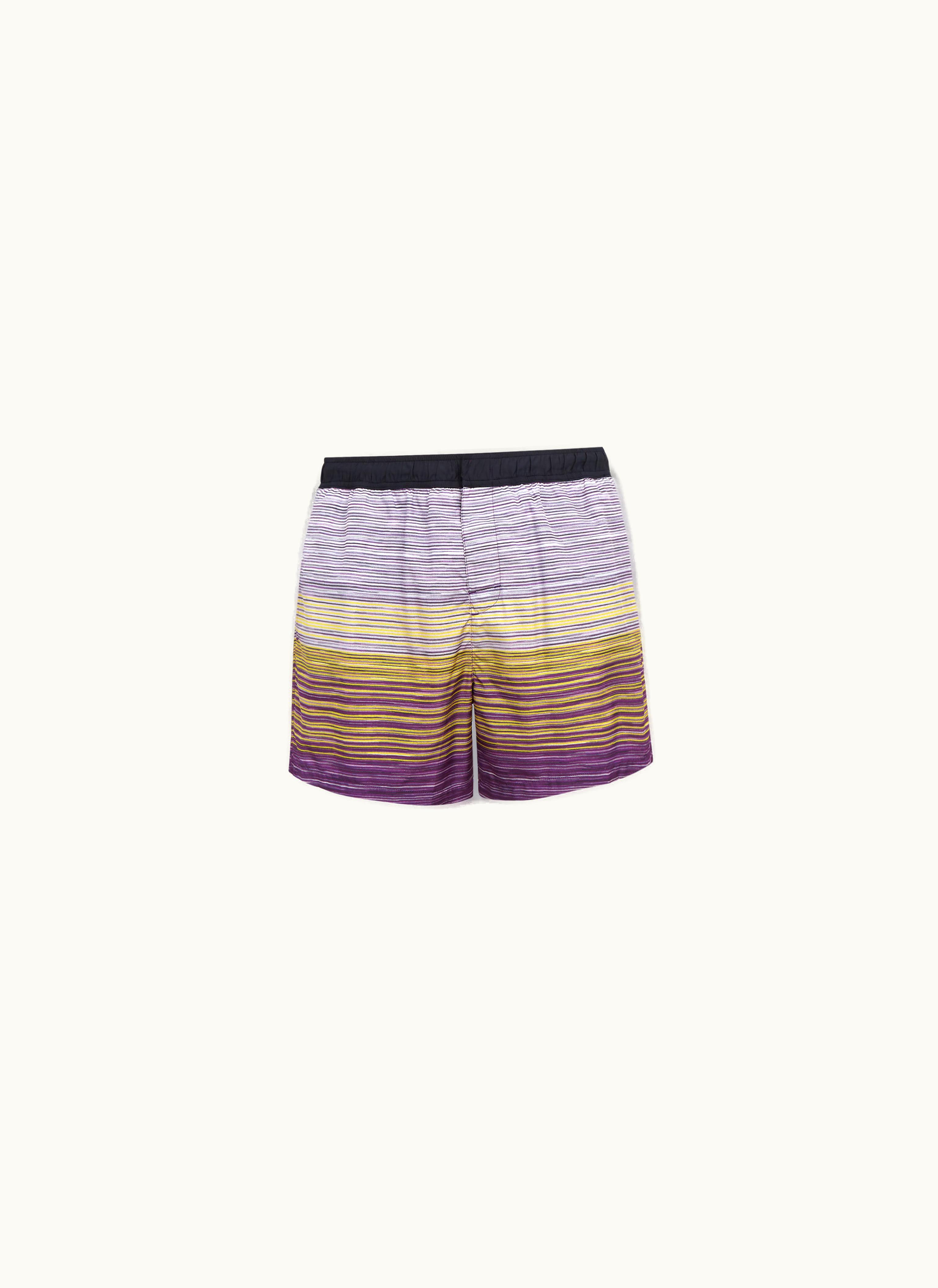 Missoni Missoni Nylon-blend Swimming Trunks In Slub Print Multicoloured