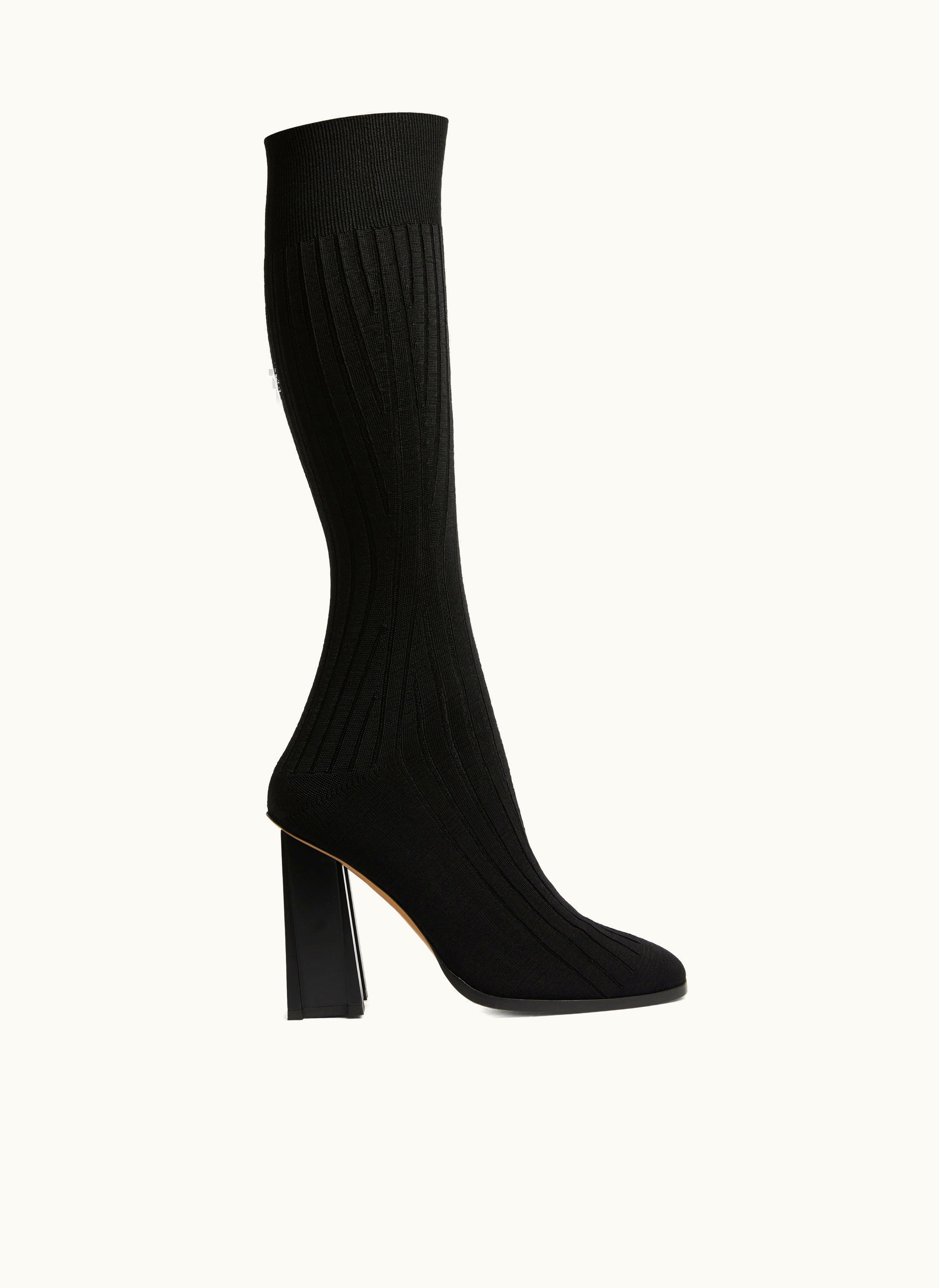 Missoni Missoni High-heel Knit Boots Black