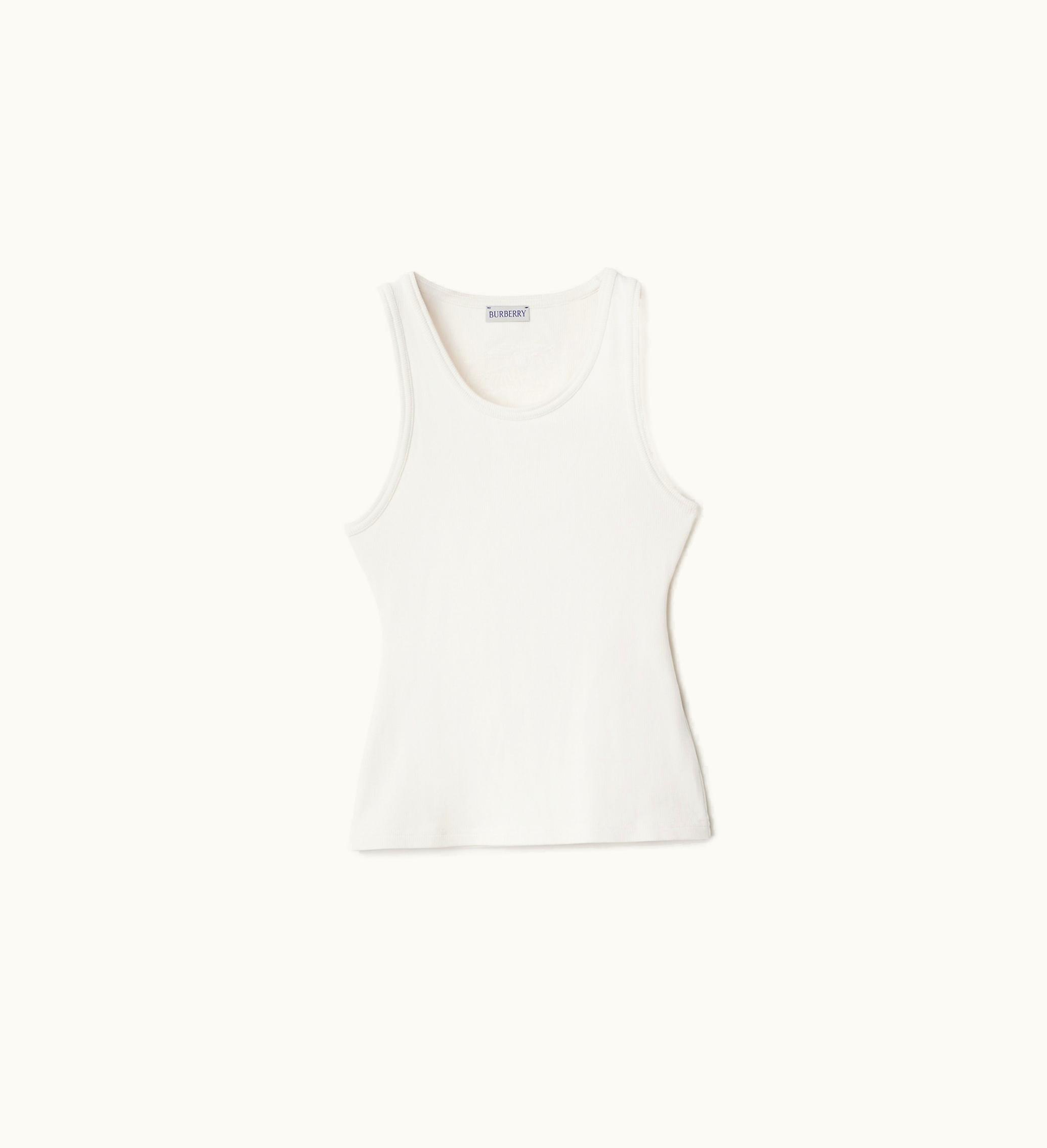Burberry Burberry Stretch Cotton Vest In Salt - Women