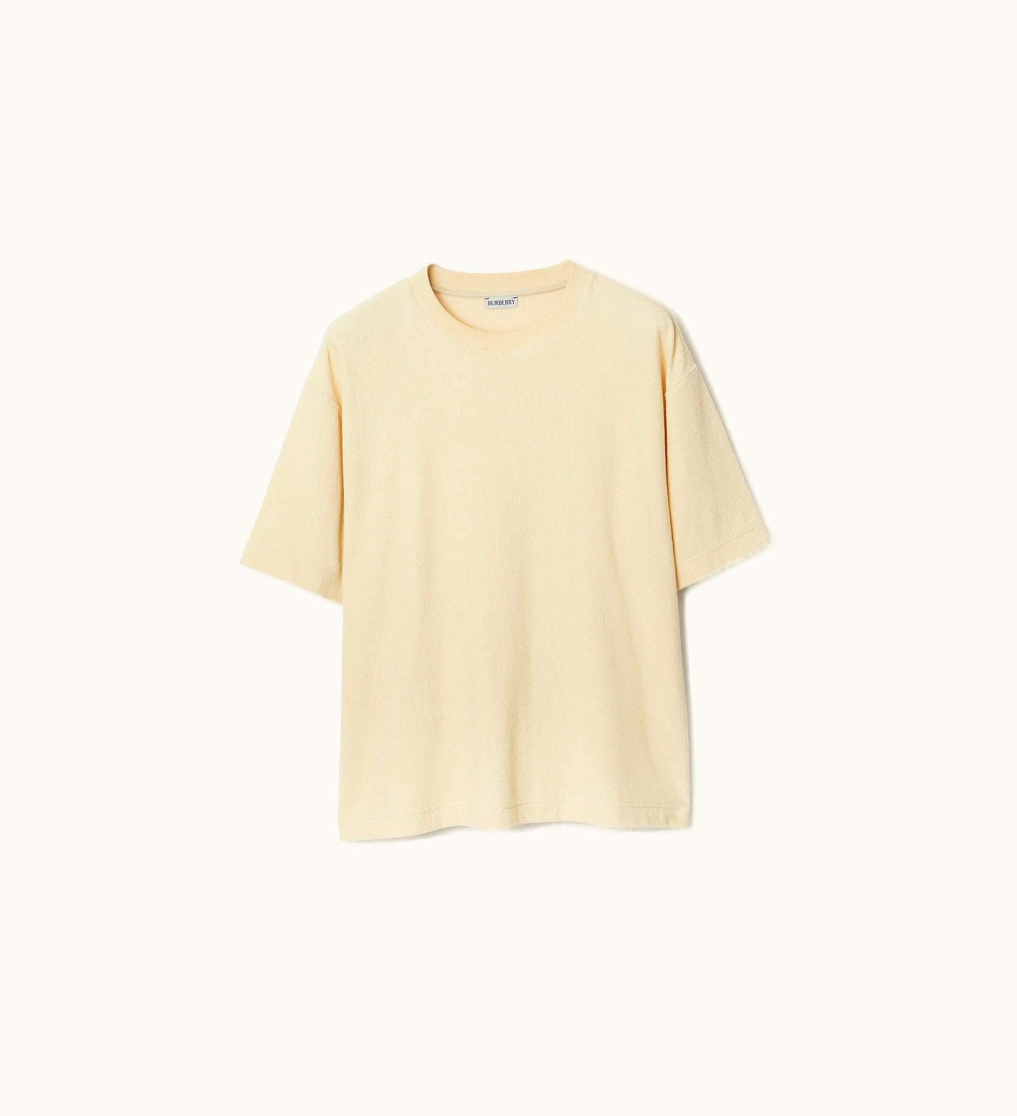 Burberry Burberry Cotton Towelling T-shirt In Calico - Women