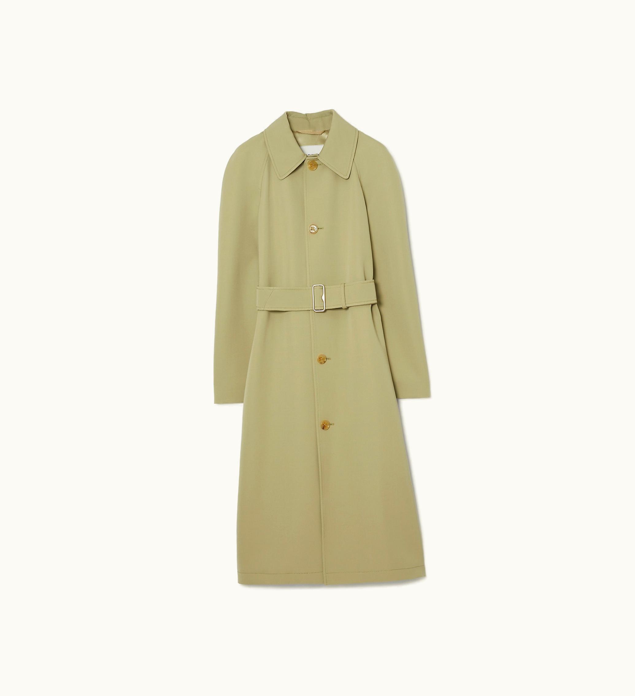 Burberry Burberry Wool Coat In Hunter - Women, Cashmere, Cotton