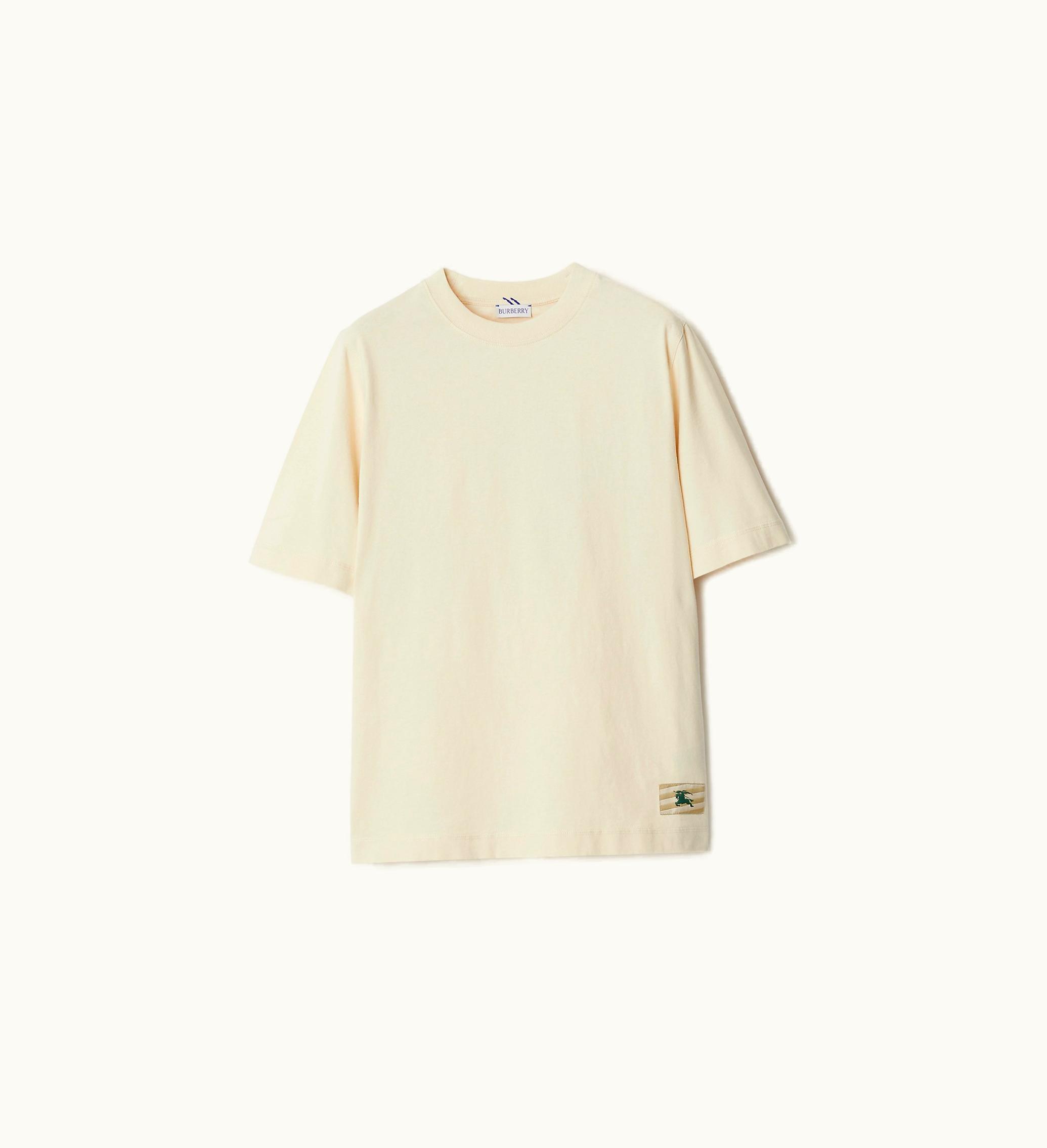 Burberry Burberry Cotton T-shirt In Soap - Women