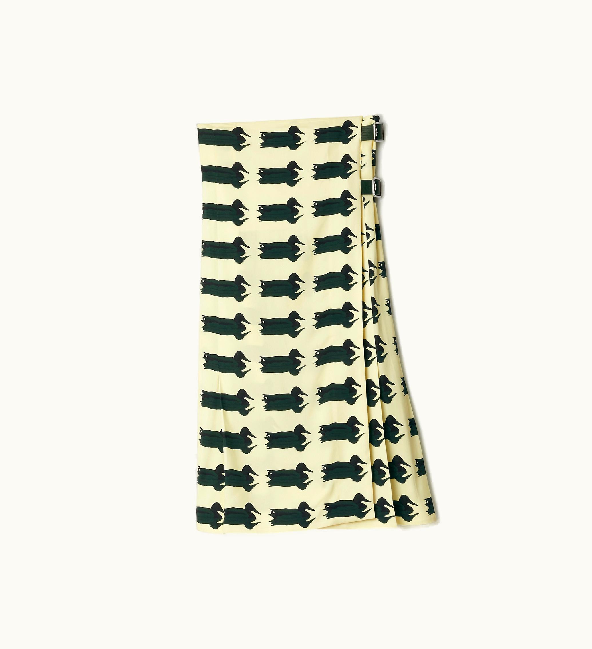 Burberry Burberry Duck Kilt Dress In Ivy - Women, Technical