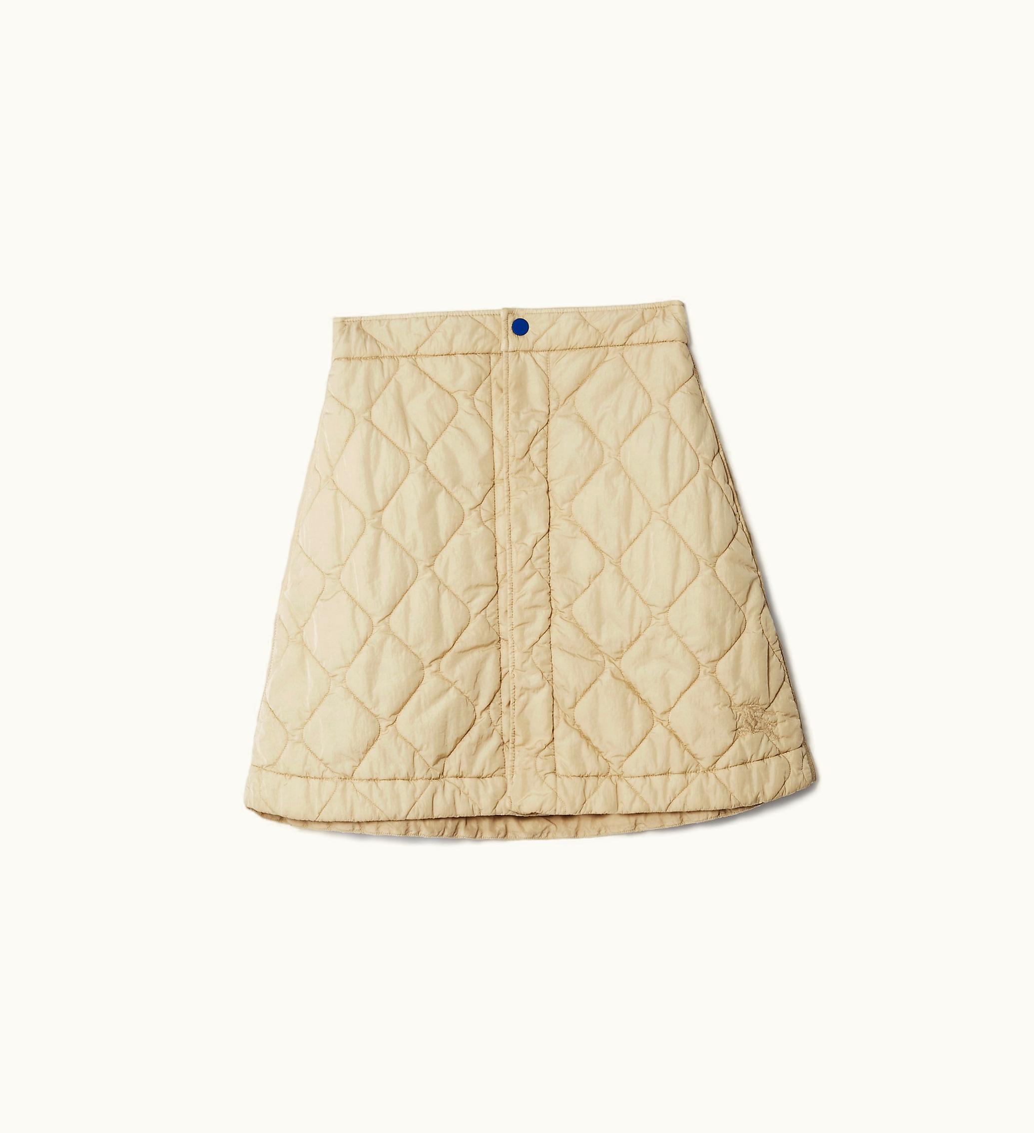 Burberry Burberry Quilted Nylon Mini Skirt In Soap - Women